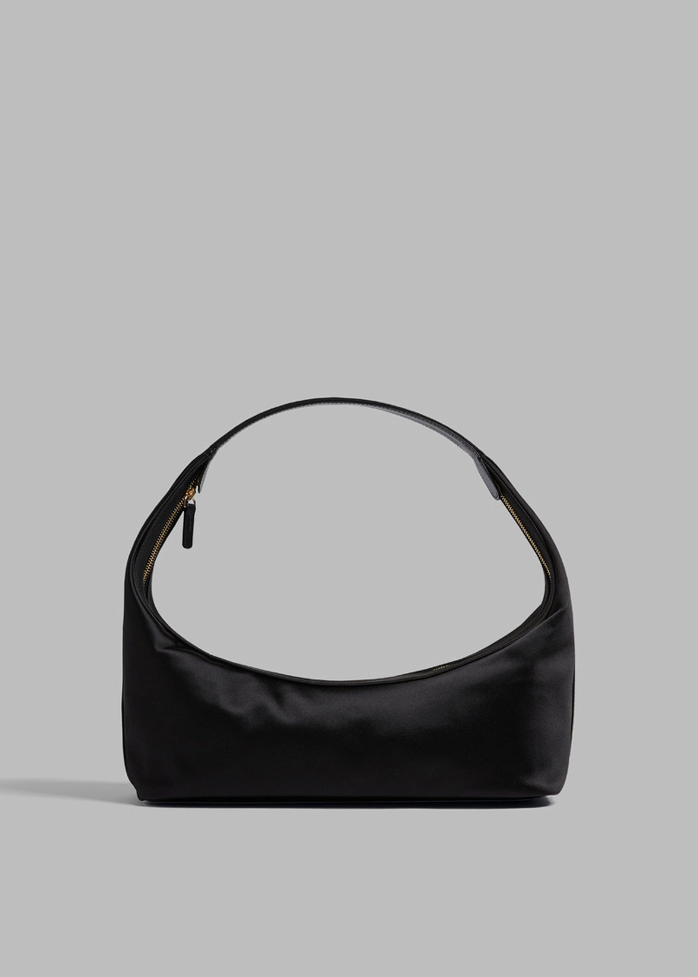 Loulou Studio Tania Satin Shoulder Bag - Black - 1