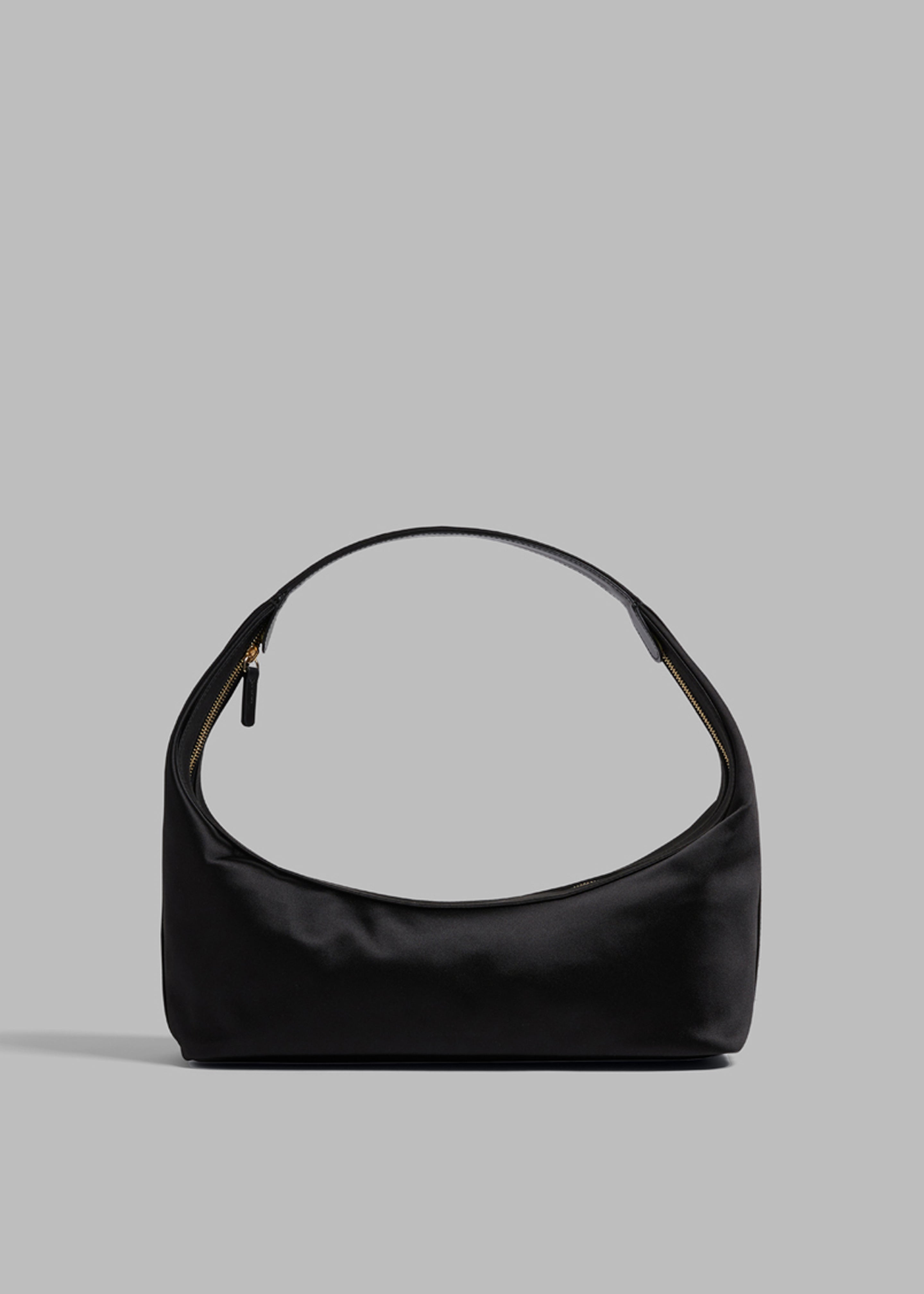 Loulou Studio Tania Satin Shoulder Bag - Black - 2