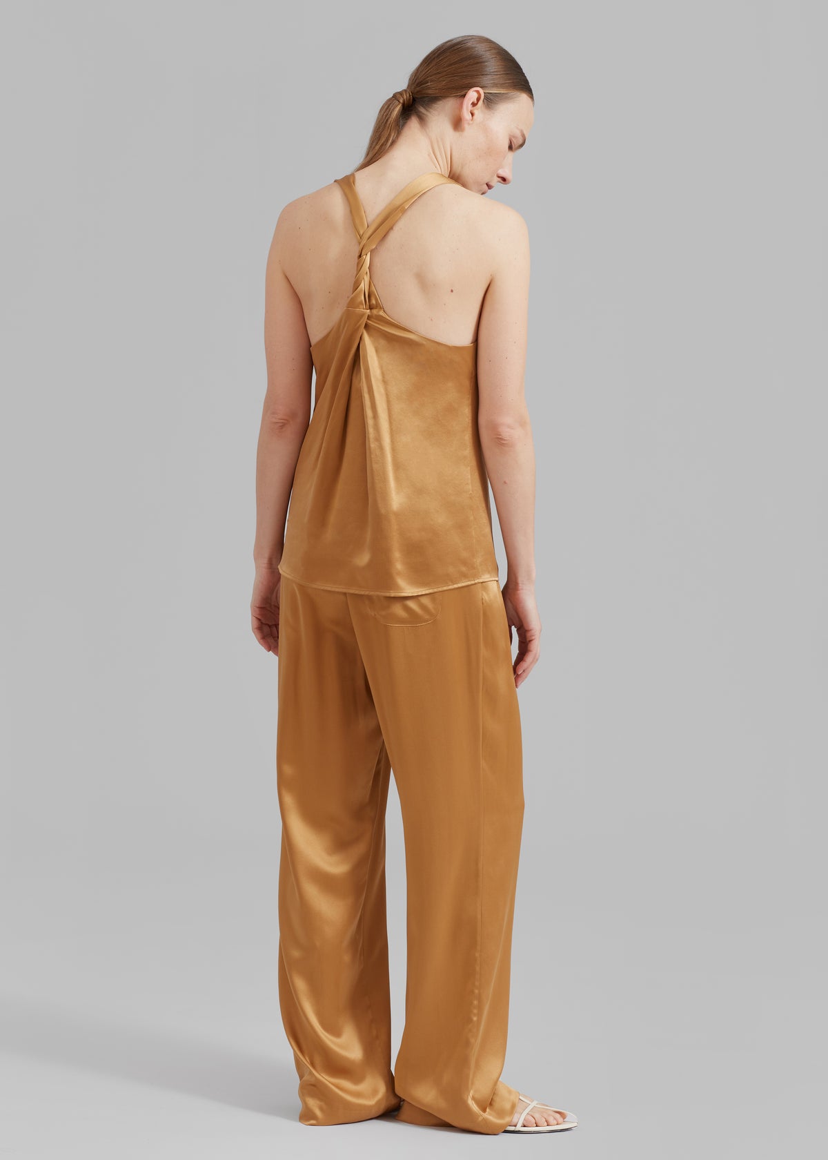 Loulou Studio Soma Silk Pants - Camel - 6