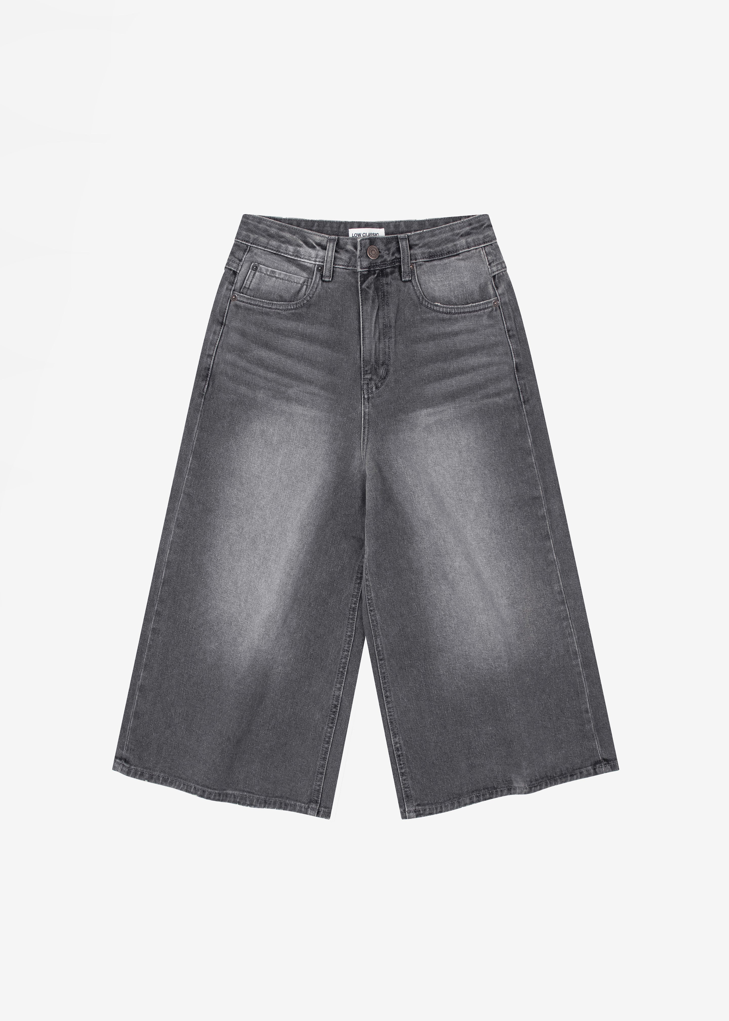 Low Classic Denim Bermuda Pants - Grey - 12