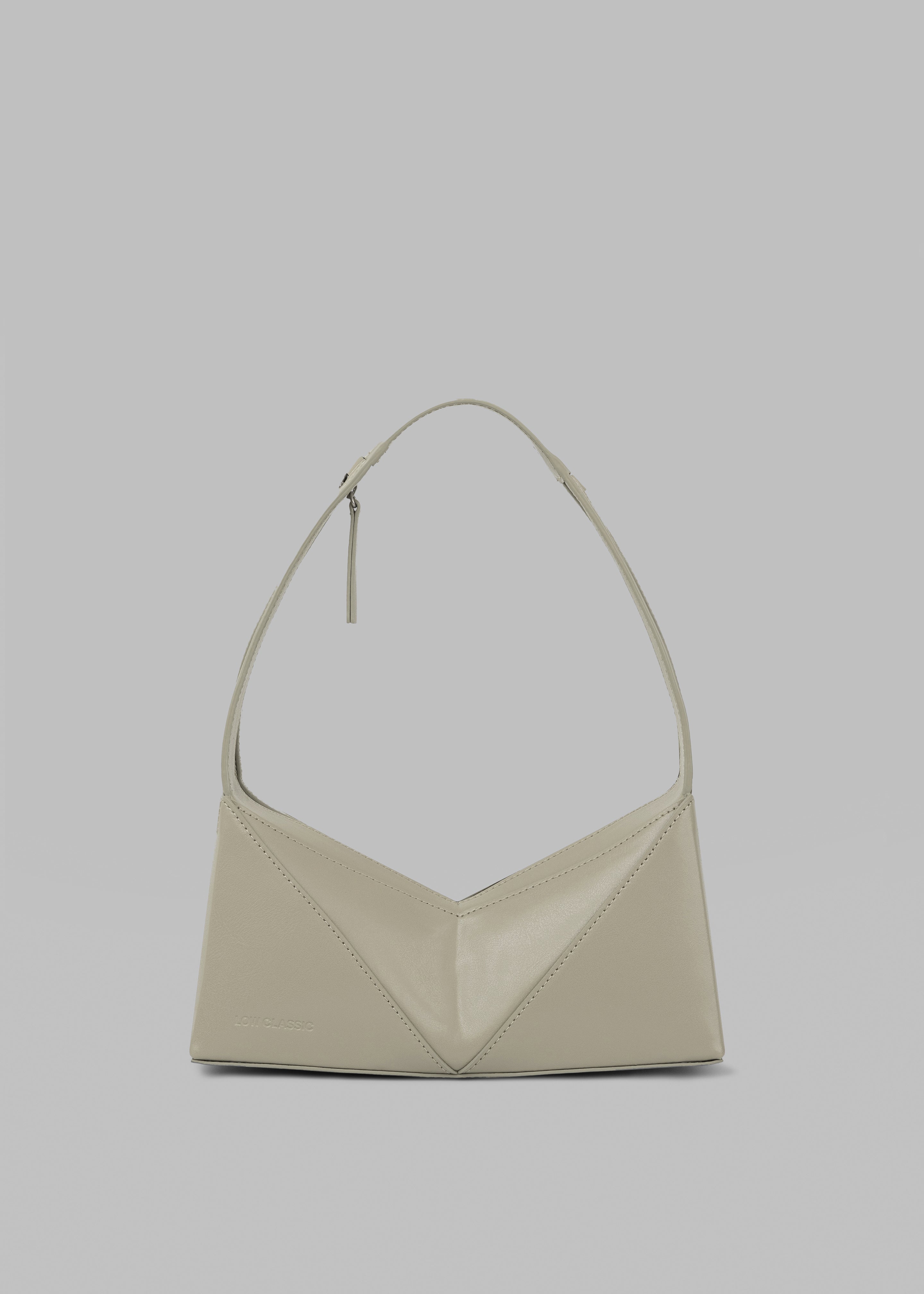Low Classic Folded Cube Shoulder Bag - Khaki - 1