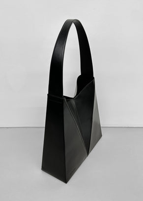 Low Classic Folded Cube Tote Bag - Black