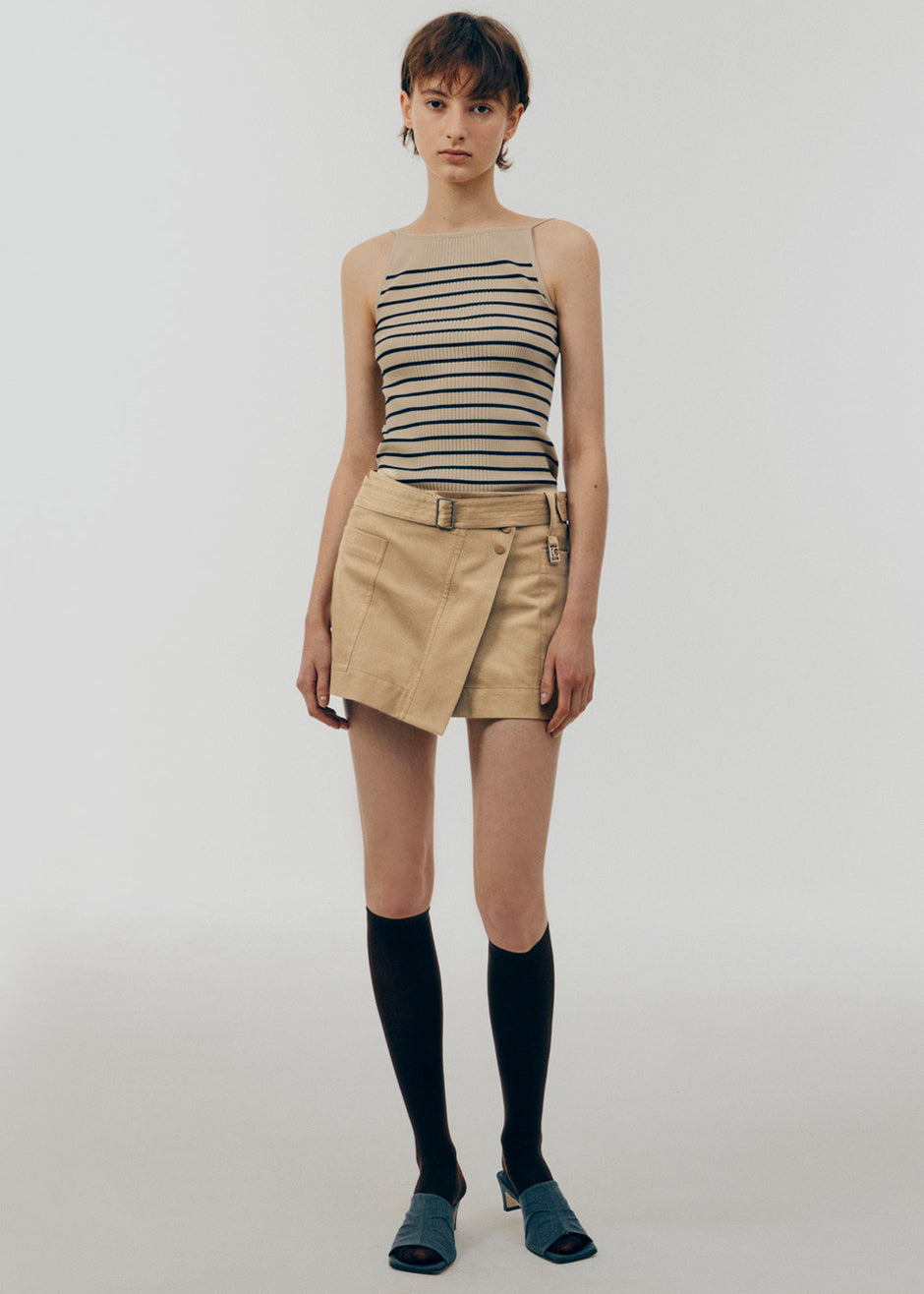 Low Classic Pocket Mini Skirt - Beige - 7