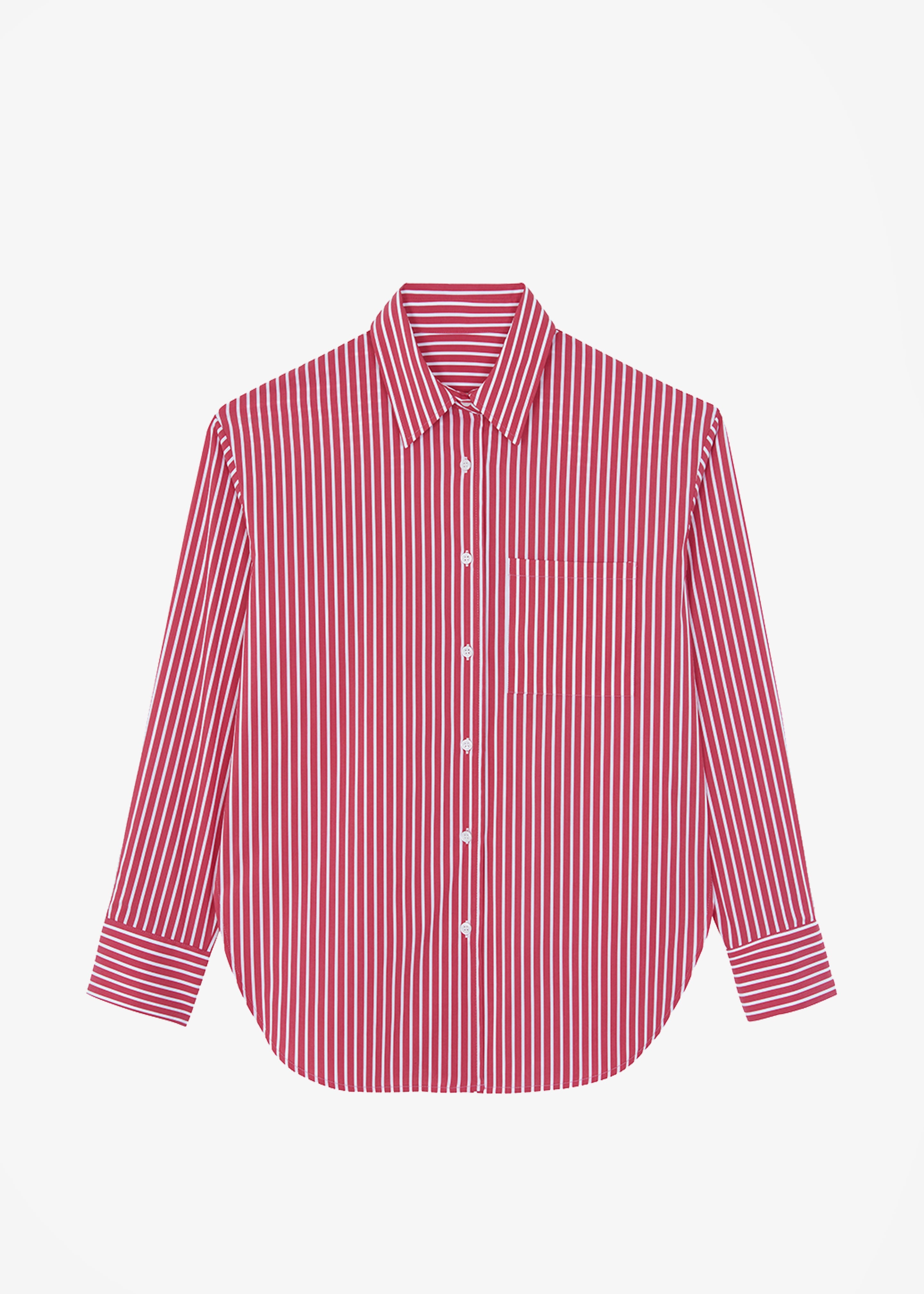 Lui Thin Stripe Shirt - Red Stripe - 7