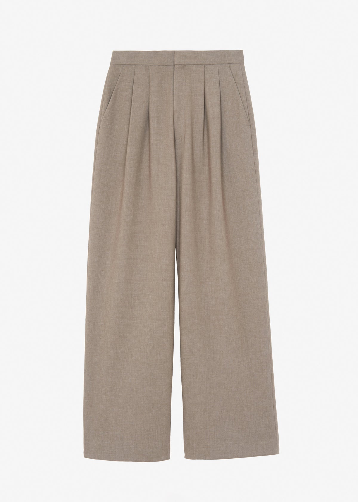 Luxor Pintuck Trousers - Taupe - 11