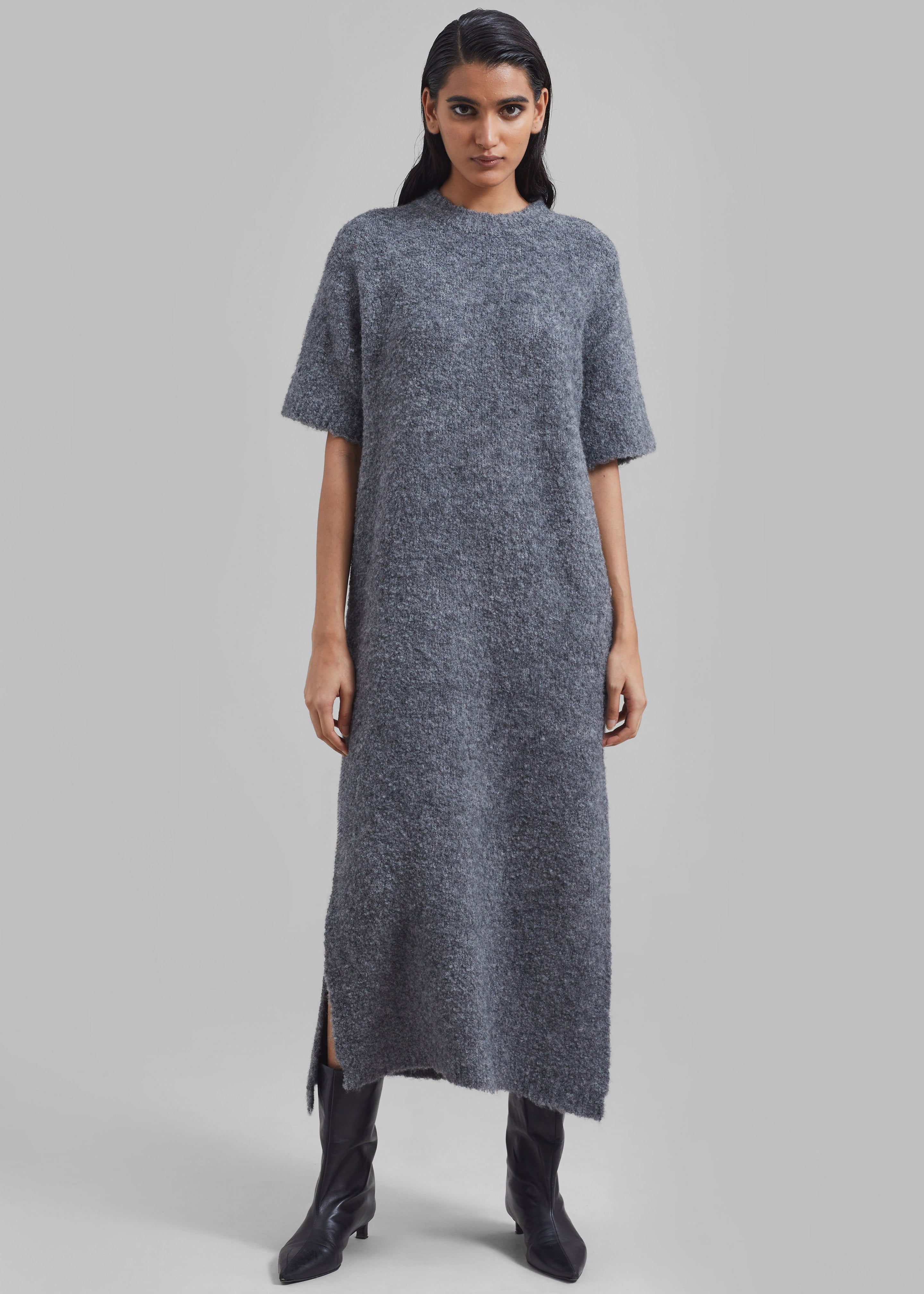 Luz Knit Dress - Grey - 2