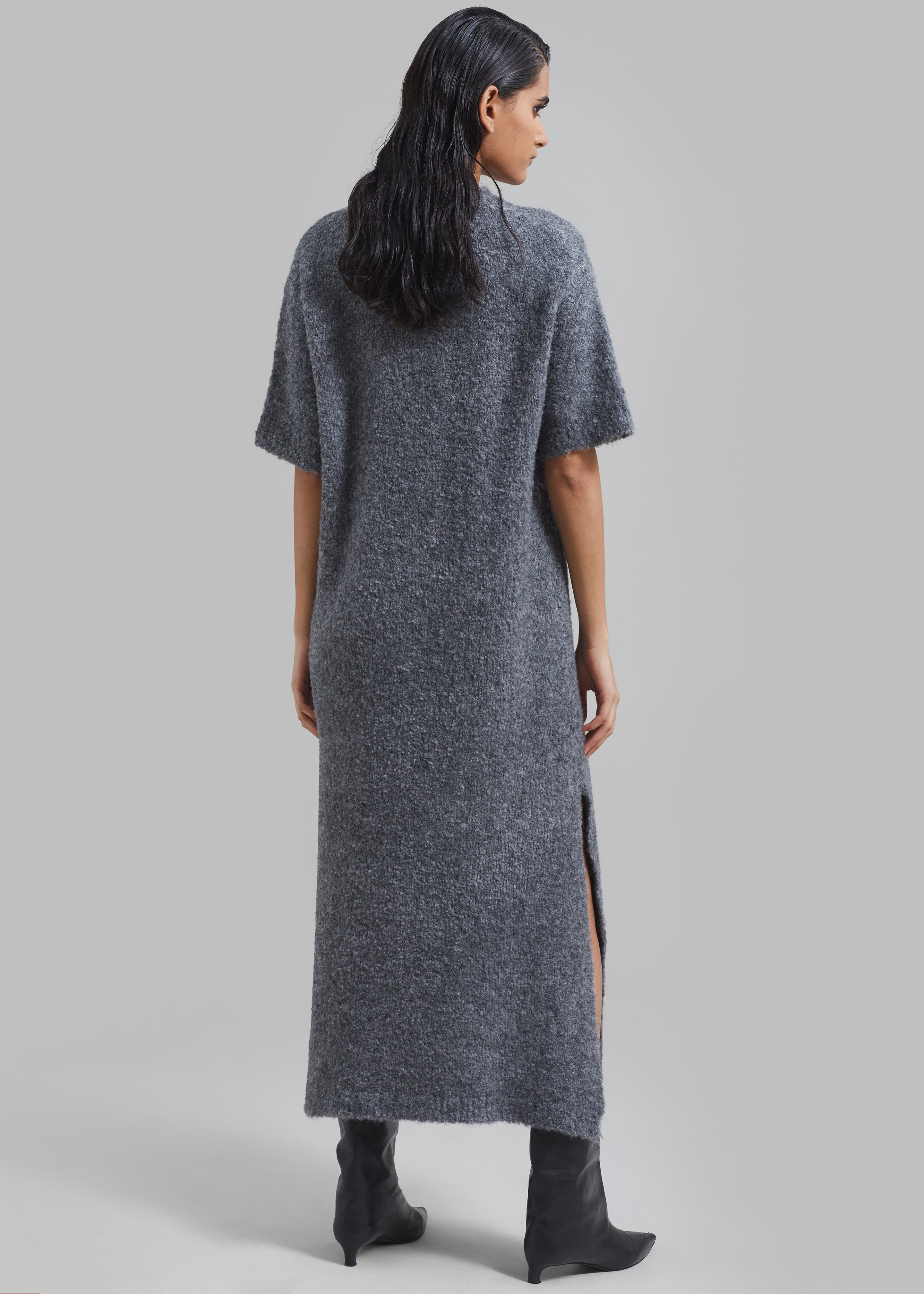 Luz Knit Dress - Grey - 8