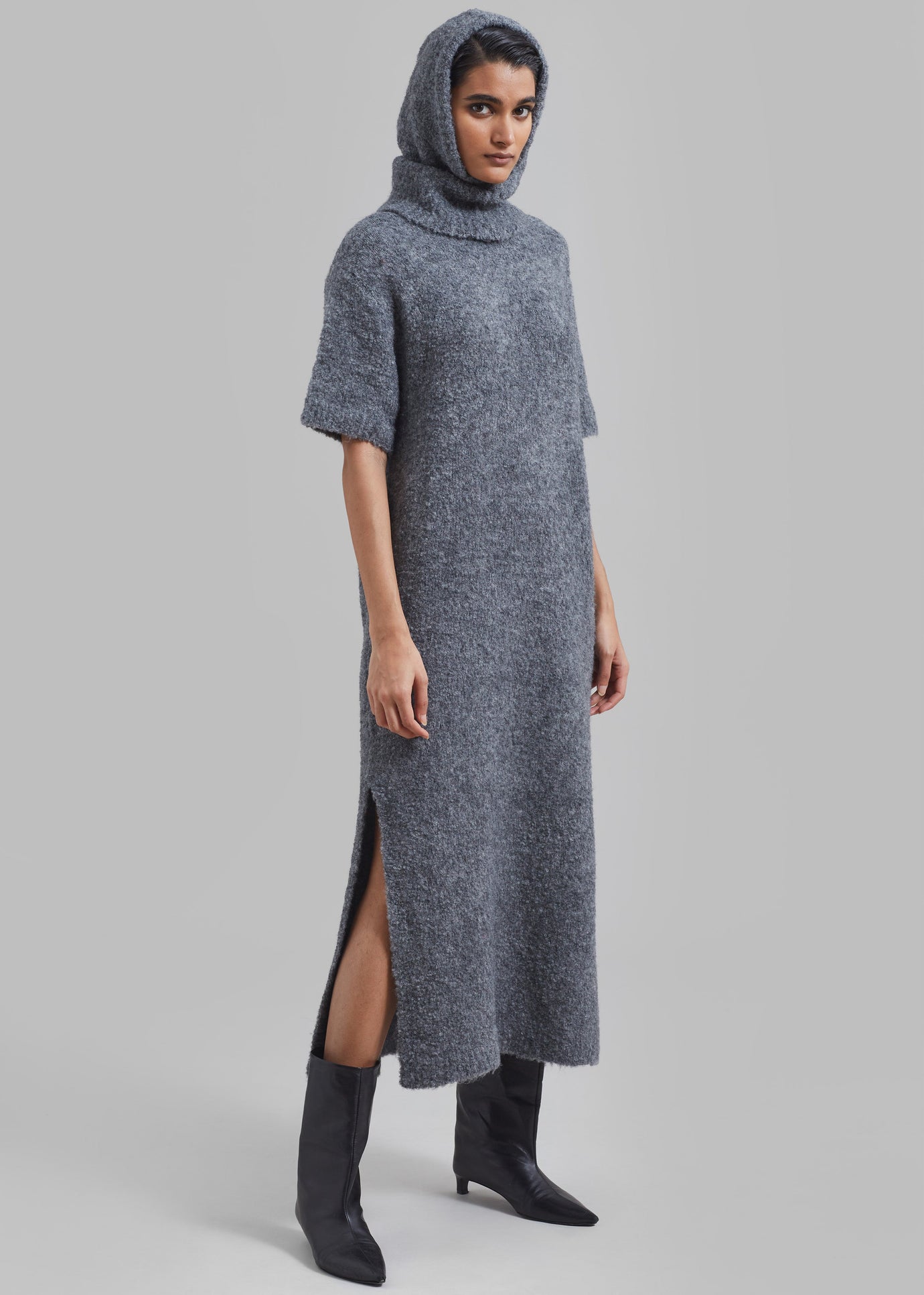Luz Knit Dress - Grey