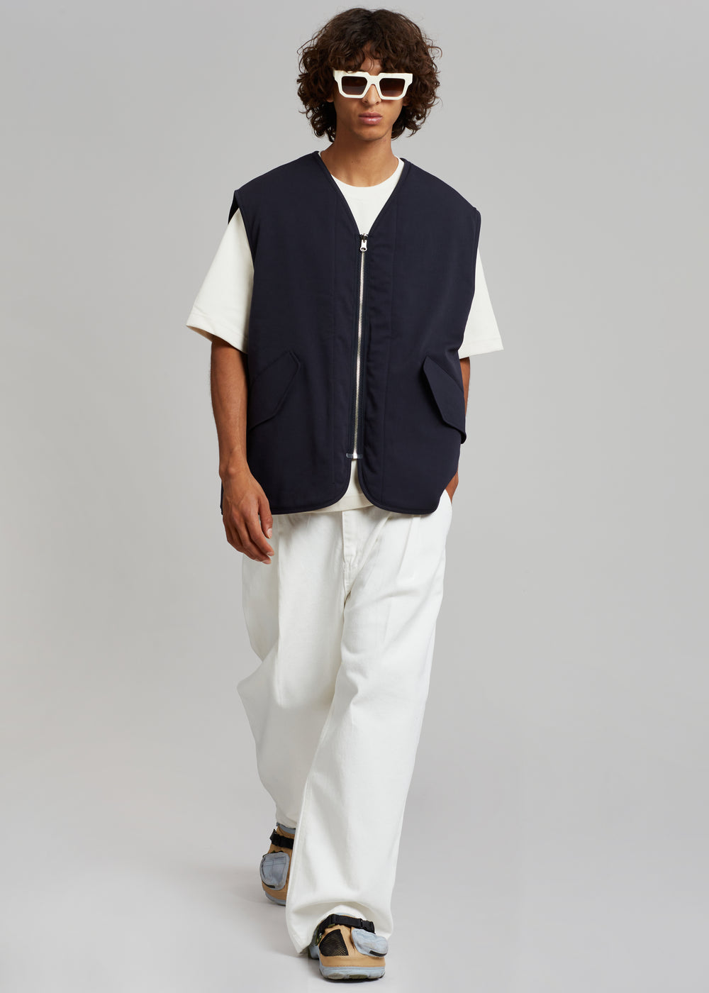 Lant Reversible Vest - Navy - 1