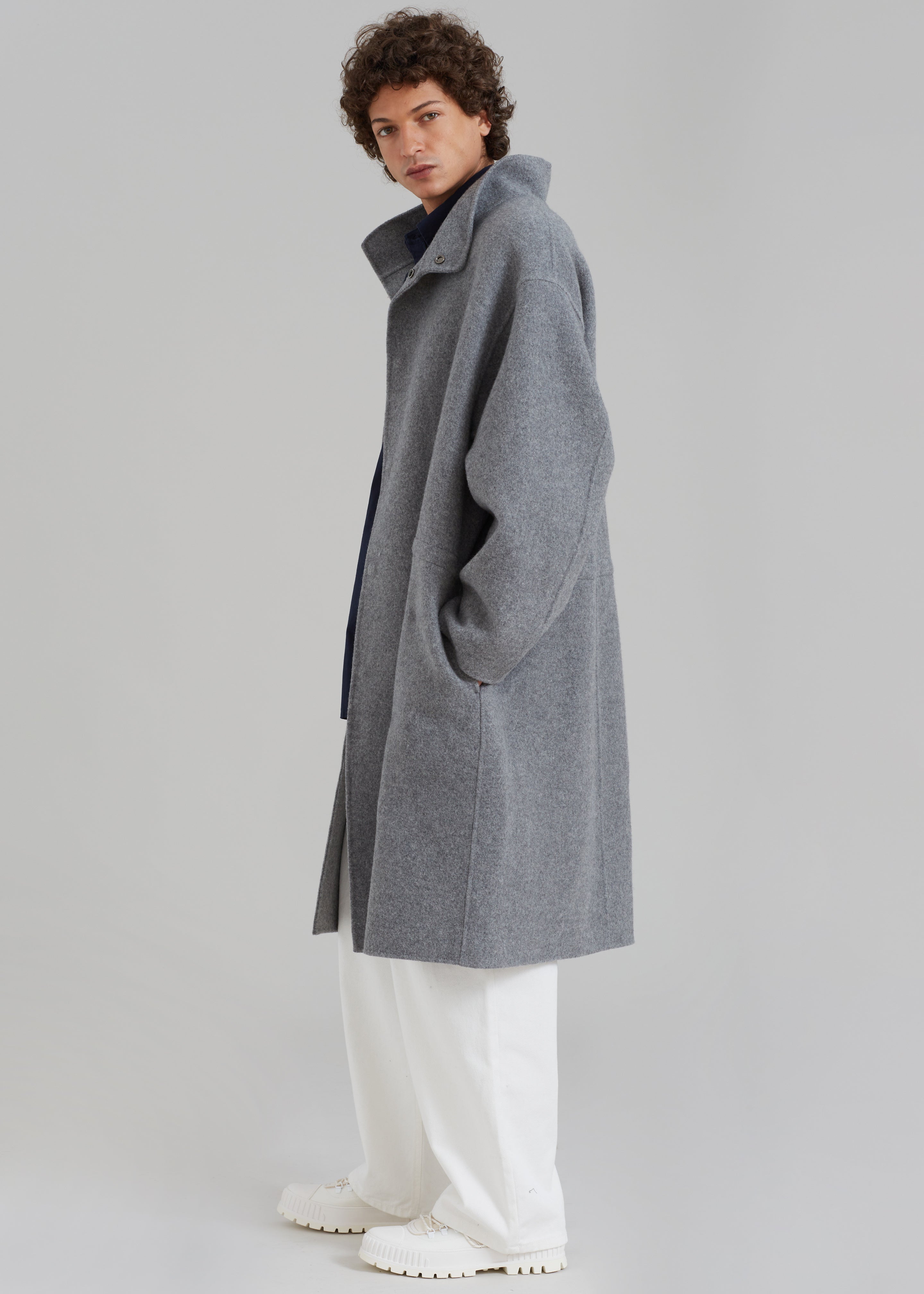 Lawson Coat - Grey Melange - 4