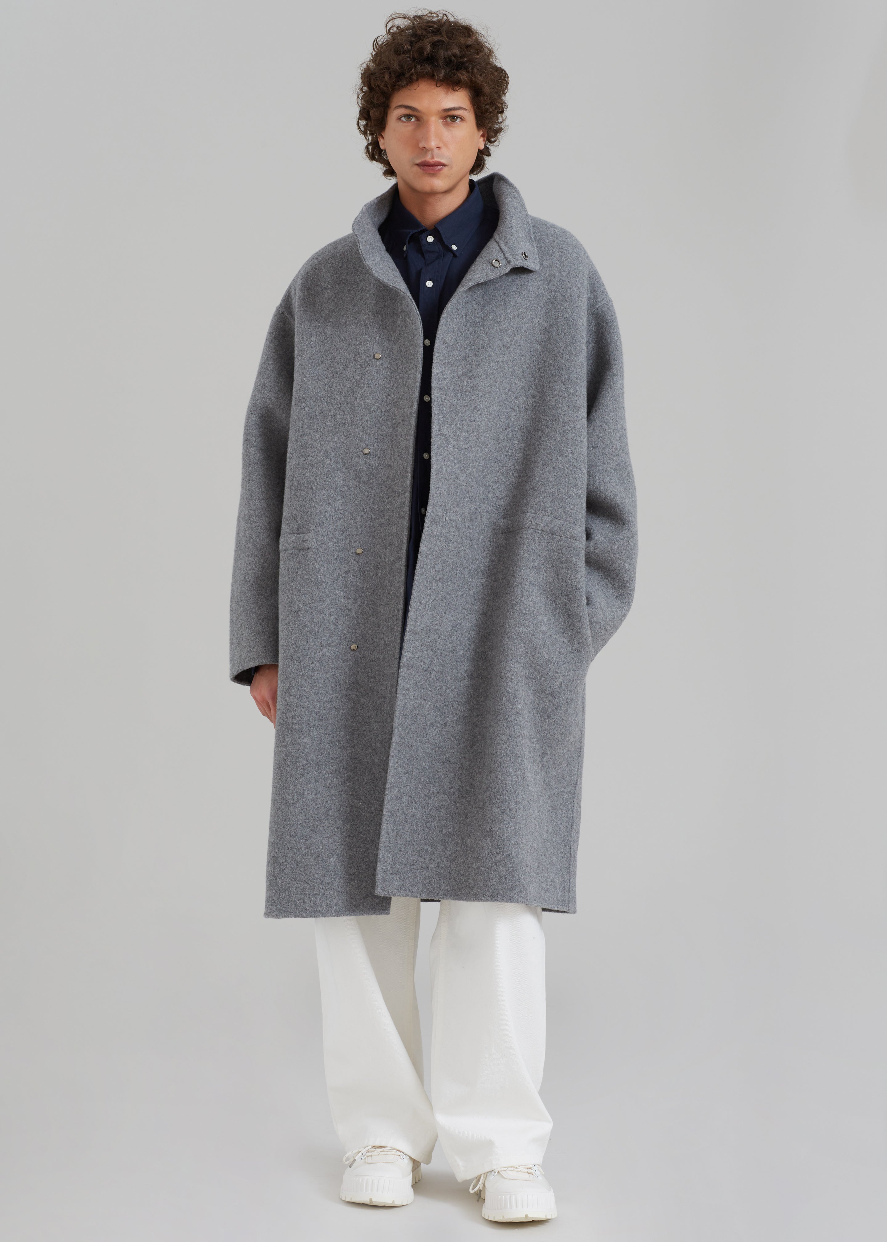 Lawson Coat - Grey Melange - 3