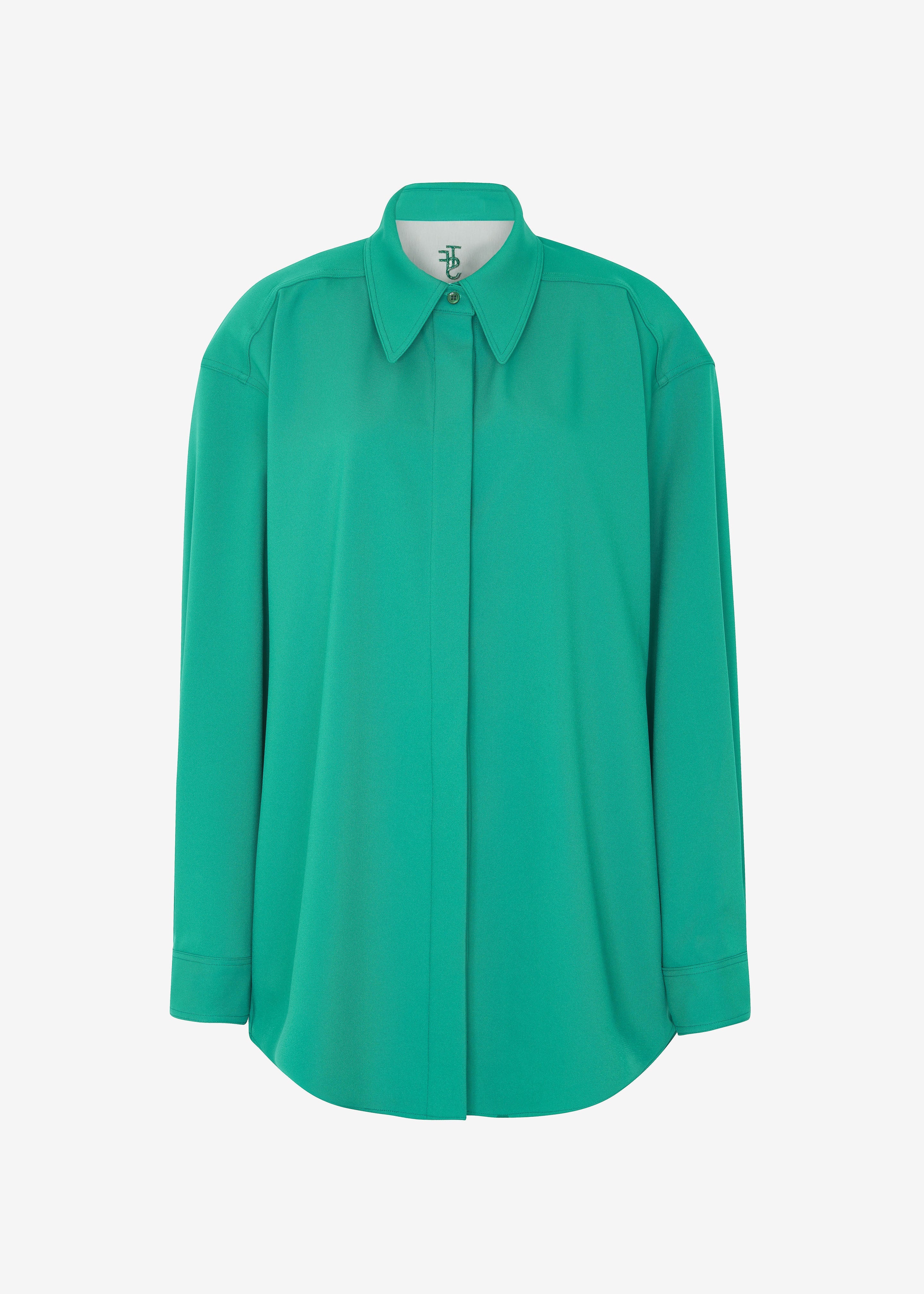 Lio Detachable Padded Shoulder Shirt - Kelly Green - 8
