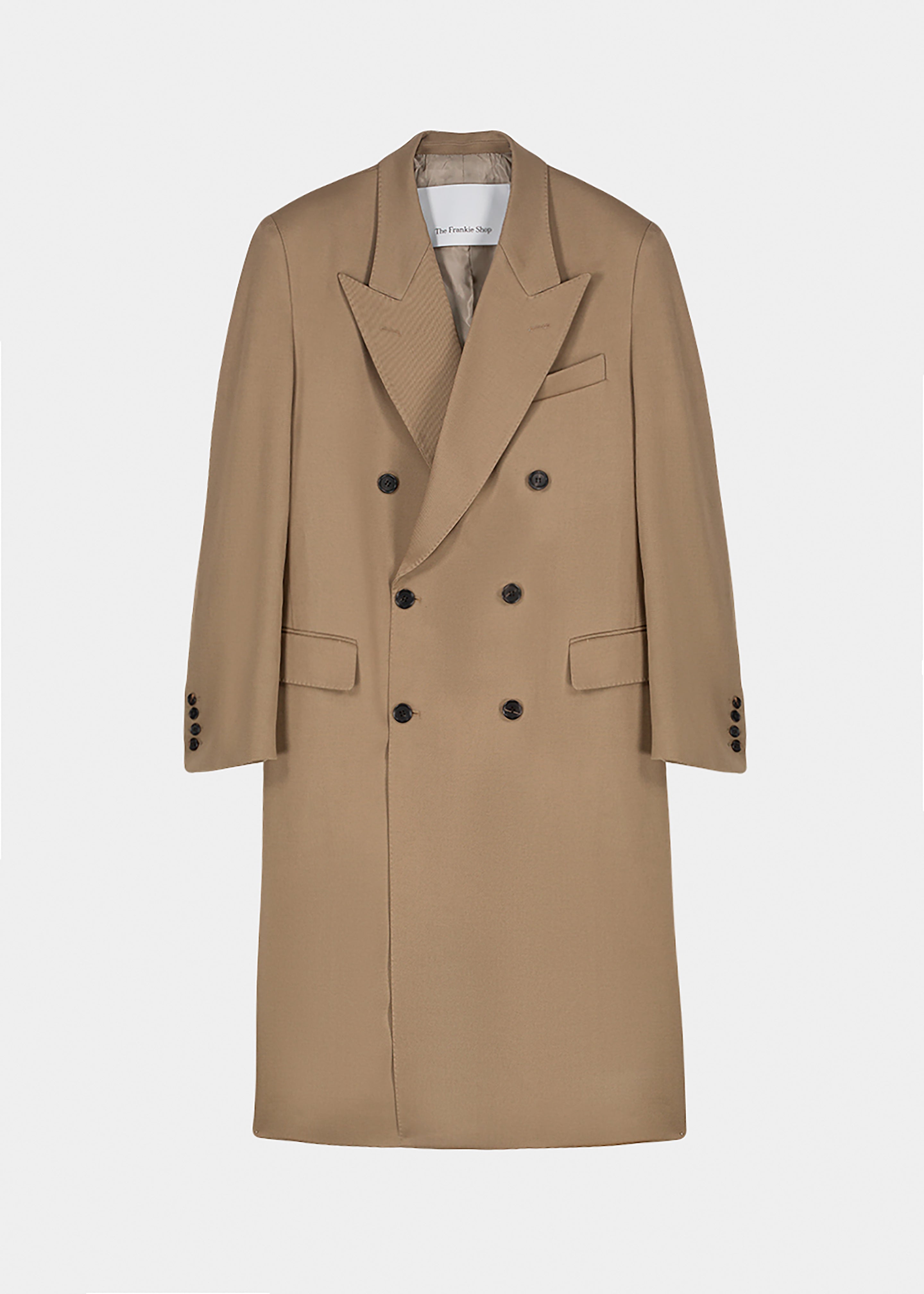 London Double Breasted Coat - Taupe - 12
