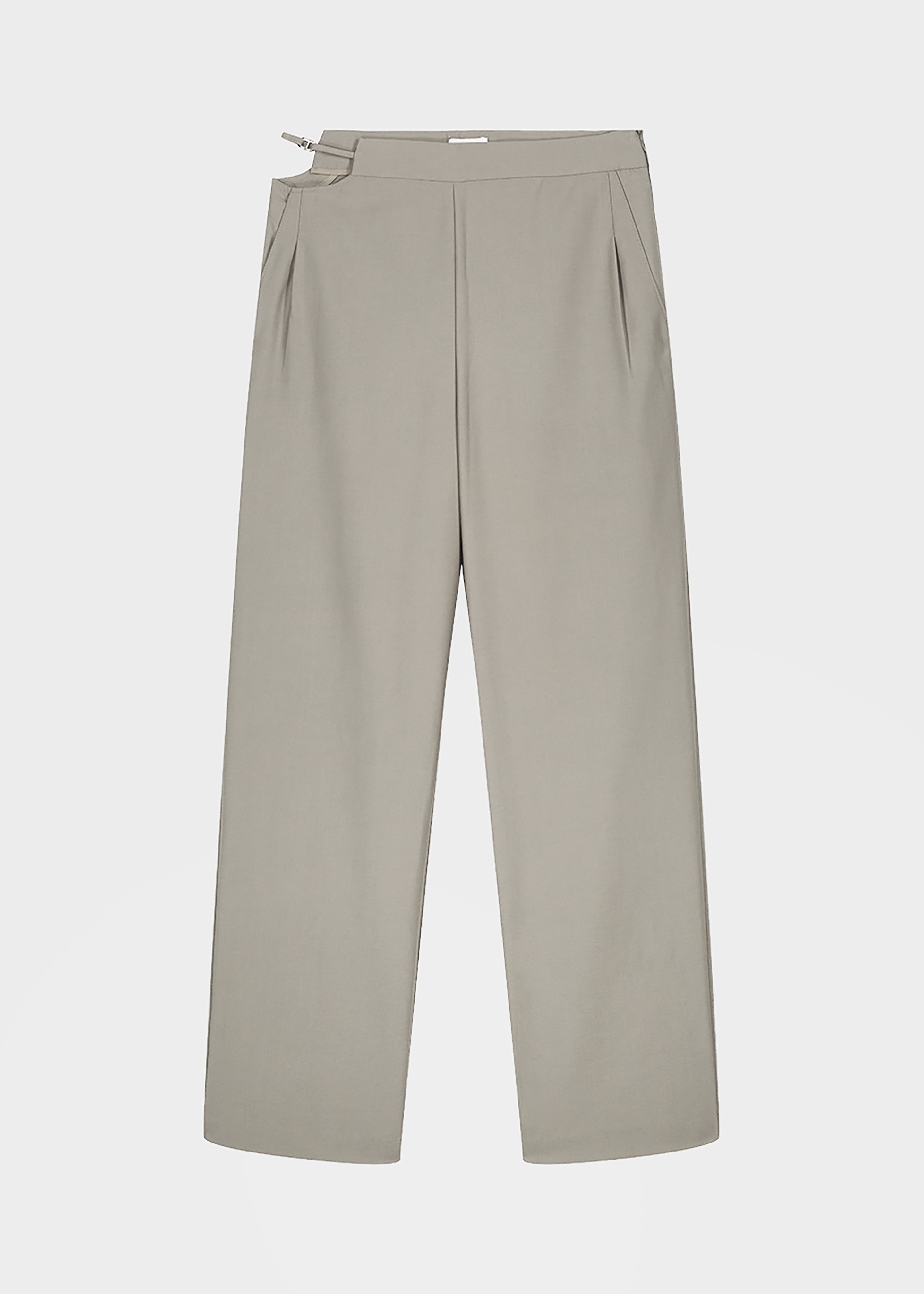 Louise Cut Out Trousers - Olive - 8