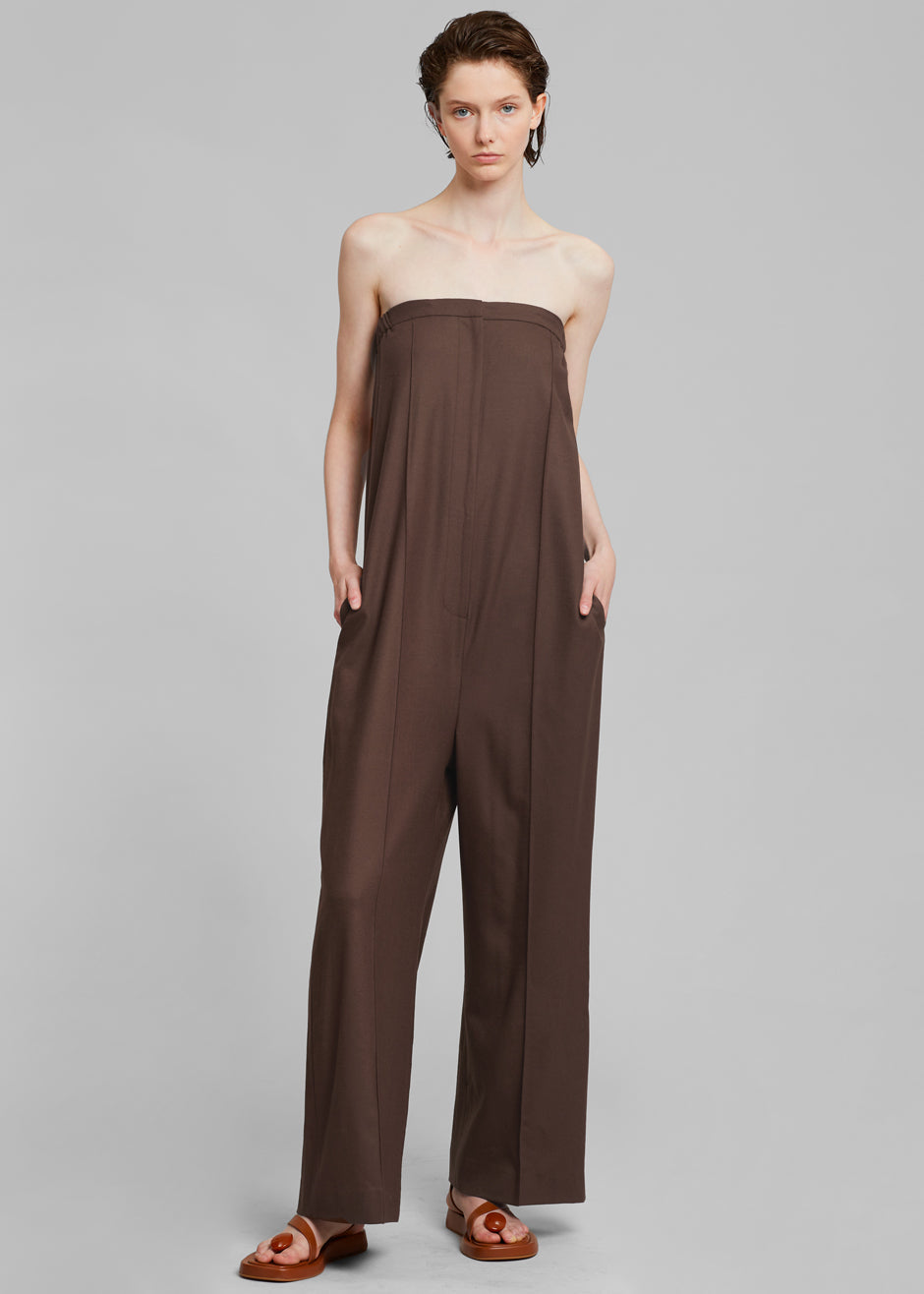 Loulou Studio Mellal Jumpsuit - Choco - 5