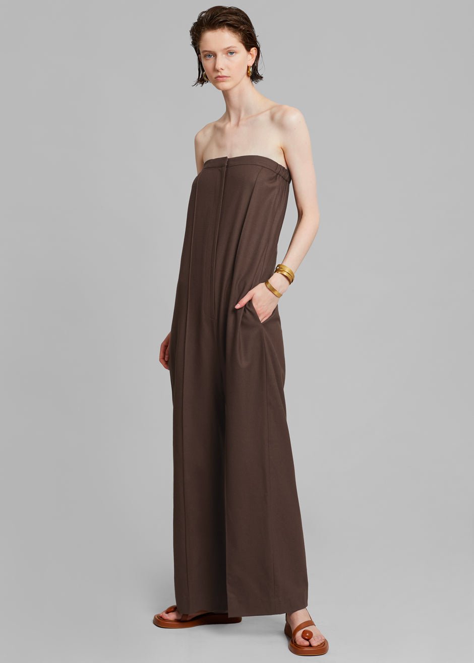 Loulou Studio Mellal Jumpsuit - Choco - 8