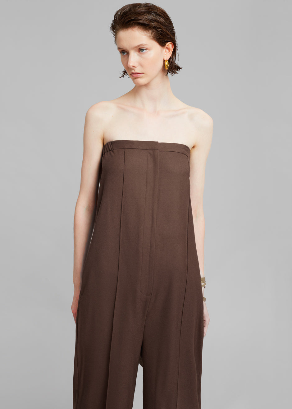 Loulou Studio Mellal Jumpsuit - Choco - 7