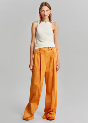 Loulou Studio Lehen Wide Pants - Orange