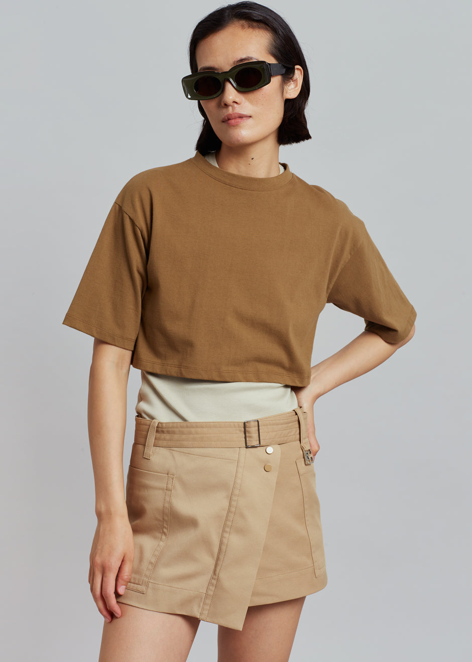 Low Classic Pocket Mini Skirt - Beige - 12