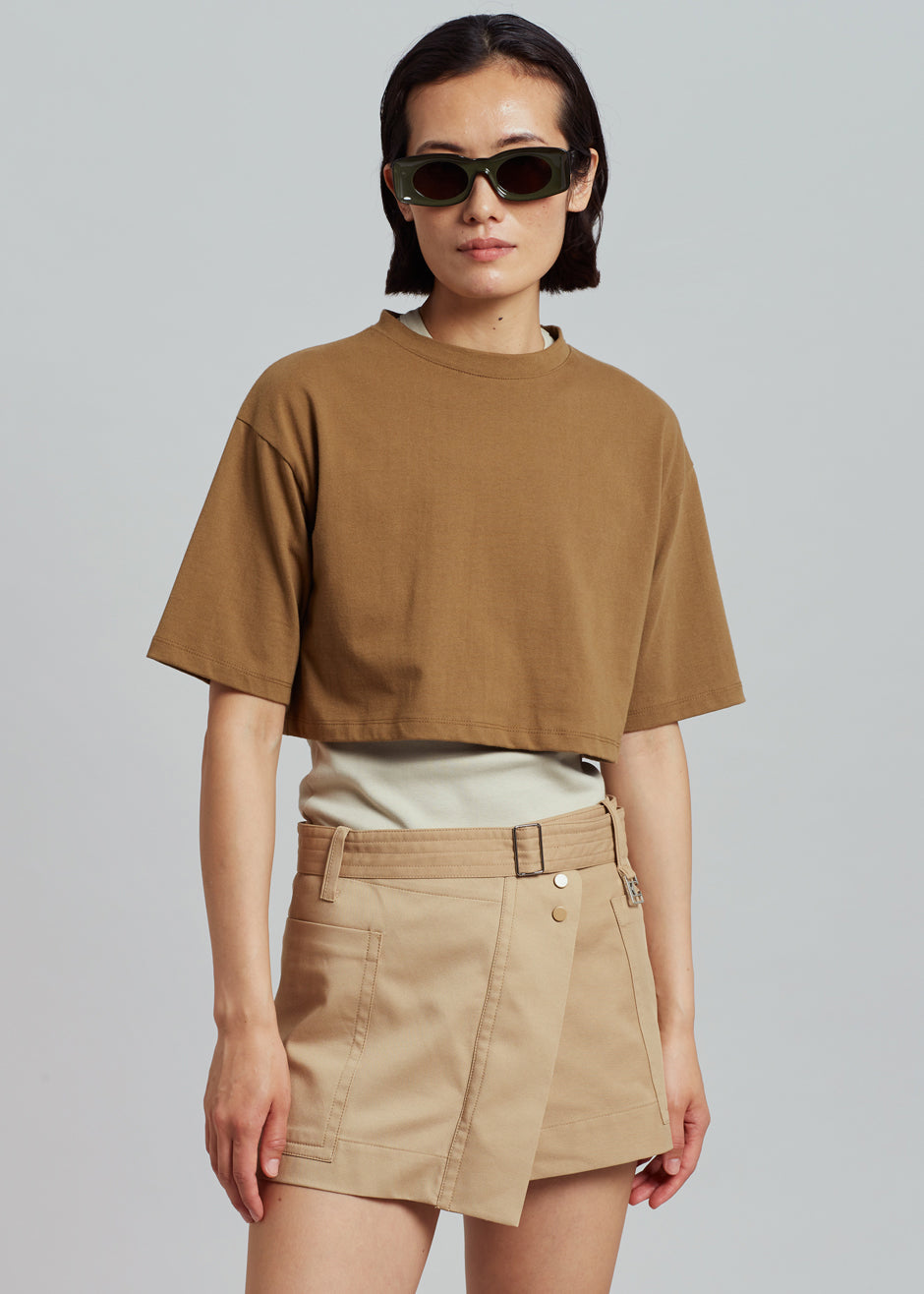Low Classic Pocket Mini Skirt - Beige - 5