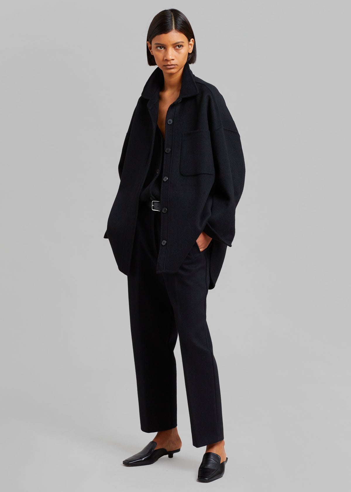 Lutte Overshirt Vest - Black - 1