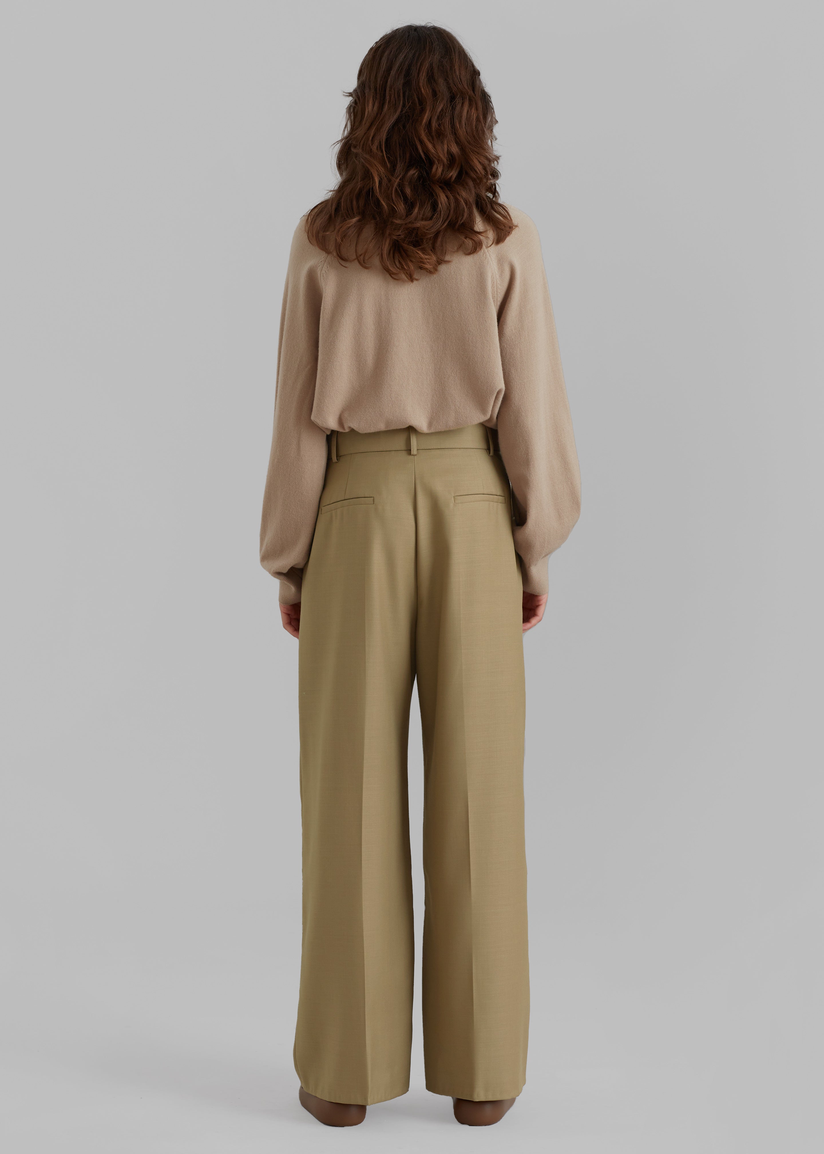 Lyxe Belted Pants - Taupe - 6