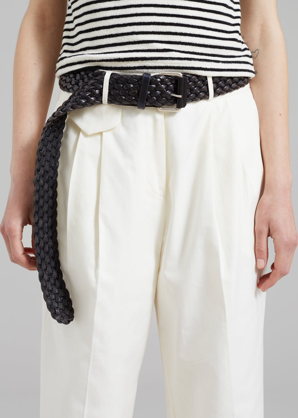 Maeve Pintuck Trousers - Cream - 1