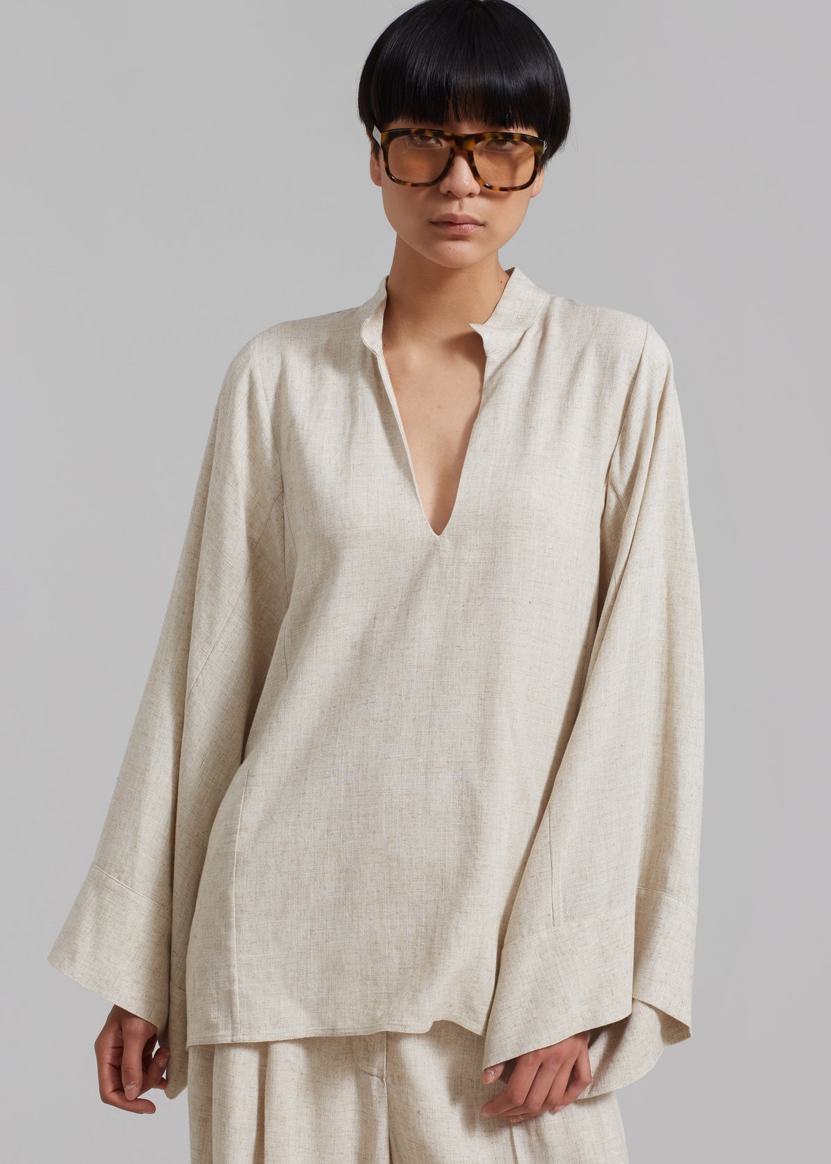 By Malene Birger Lomaria Blouse - Undyed - 1