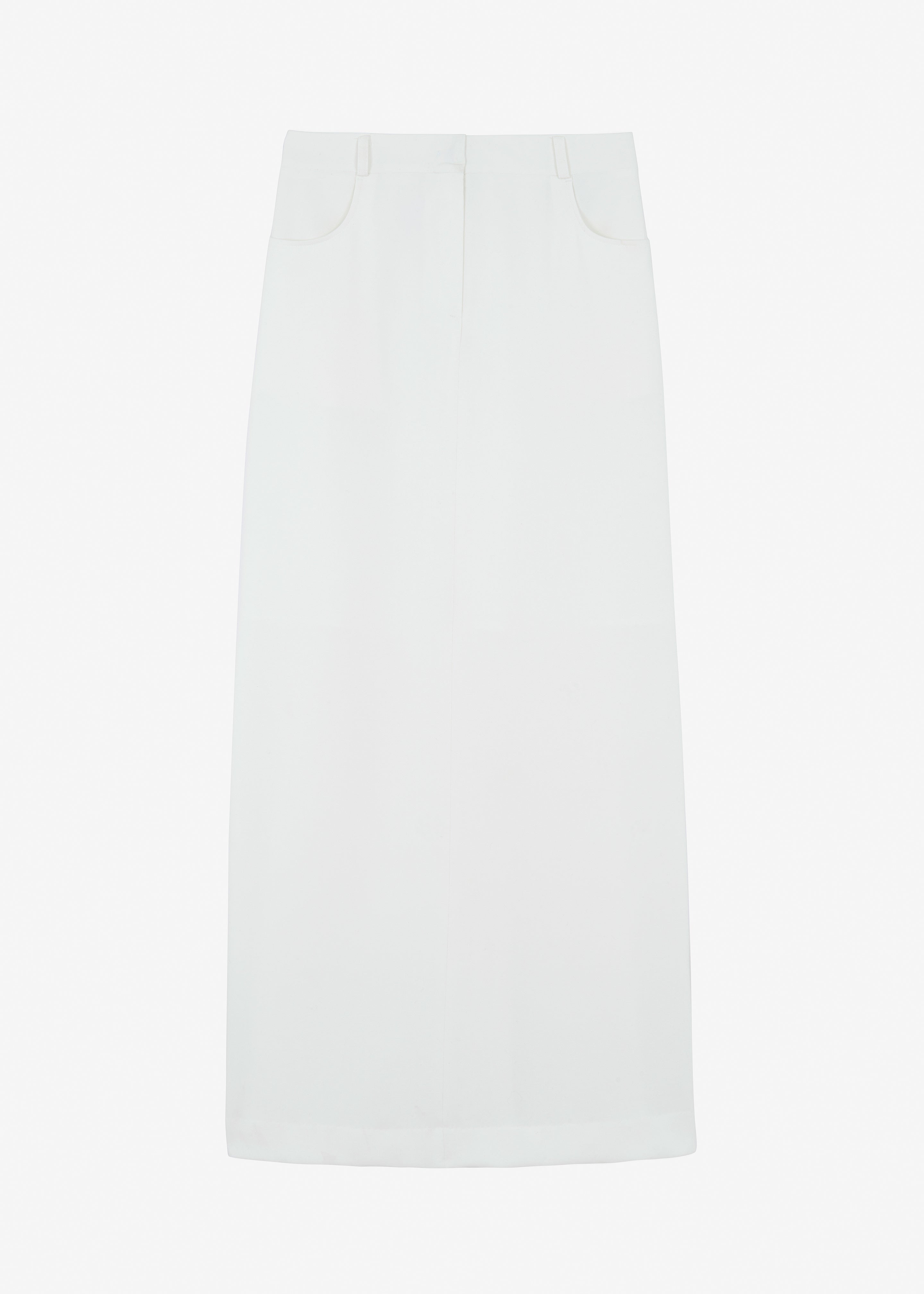 Malvo Long Pencil Skirt - White