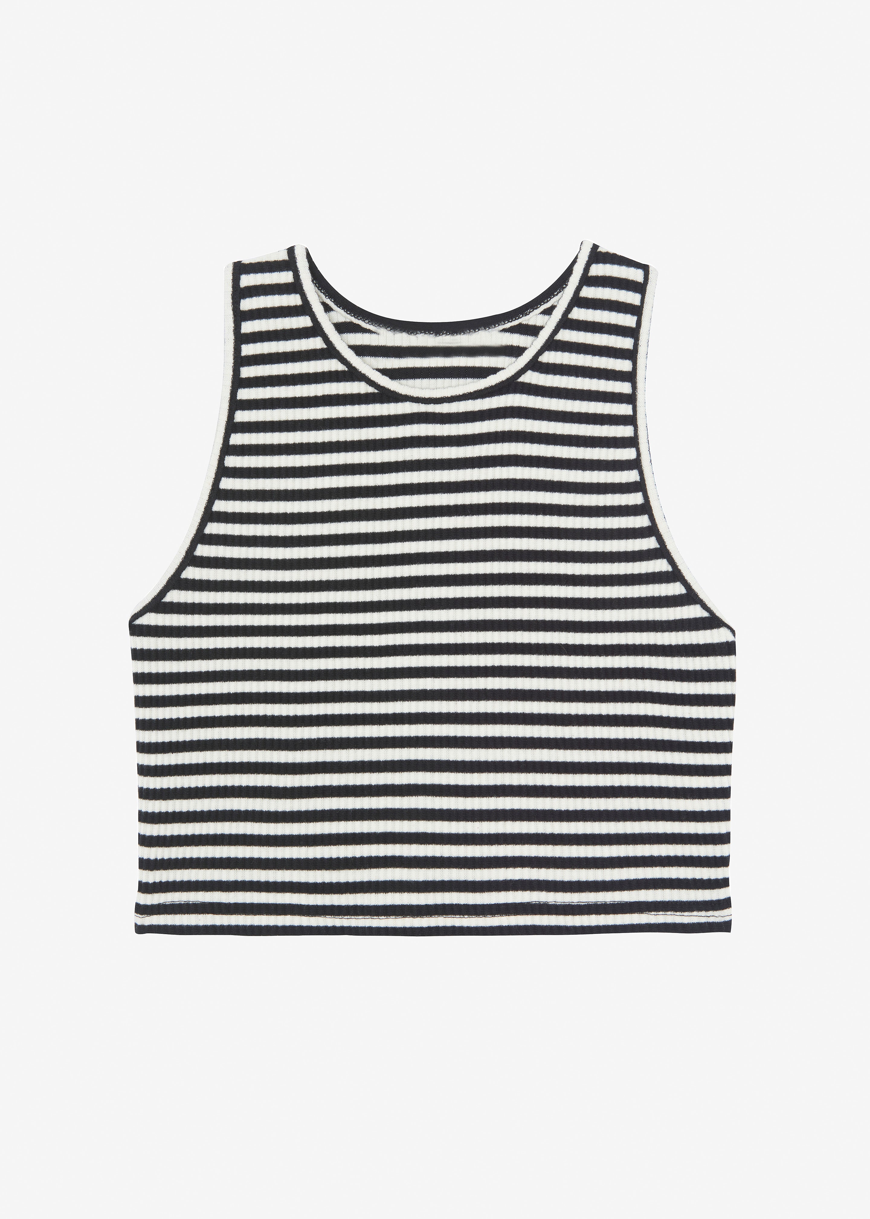 Martina Knit Tank Top - Black Stripe - 9