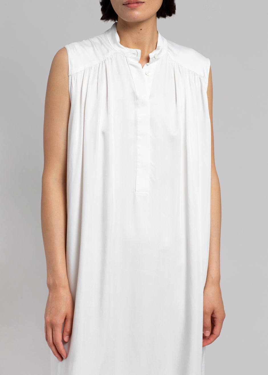 MATIN Sleeveless Button-up Dress - Off White - 7