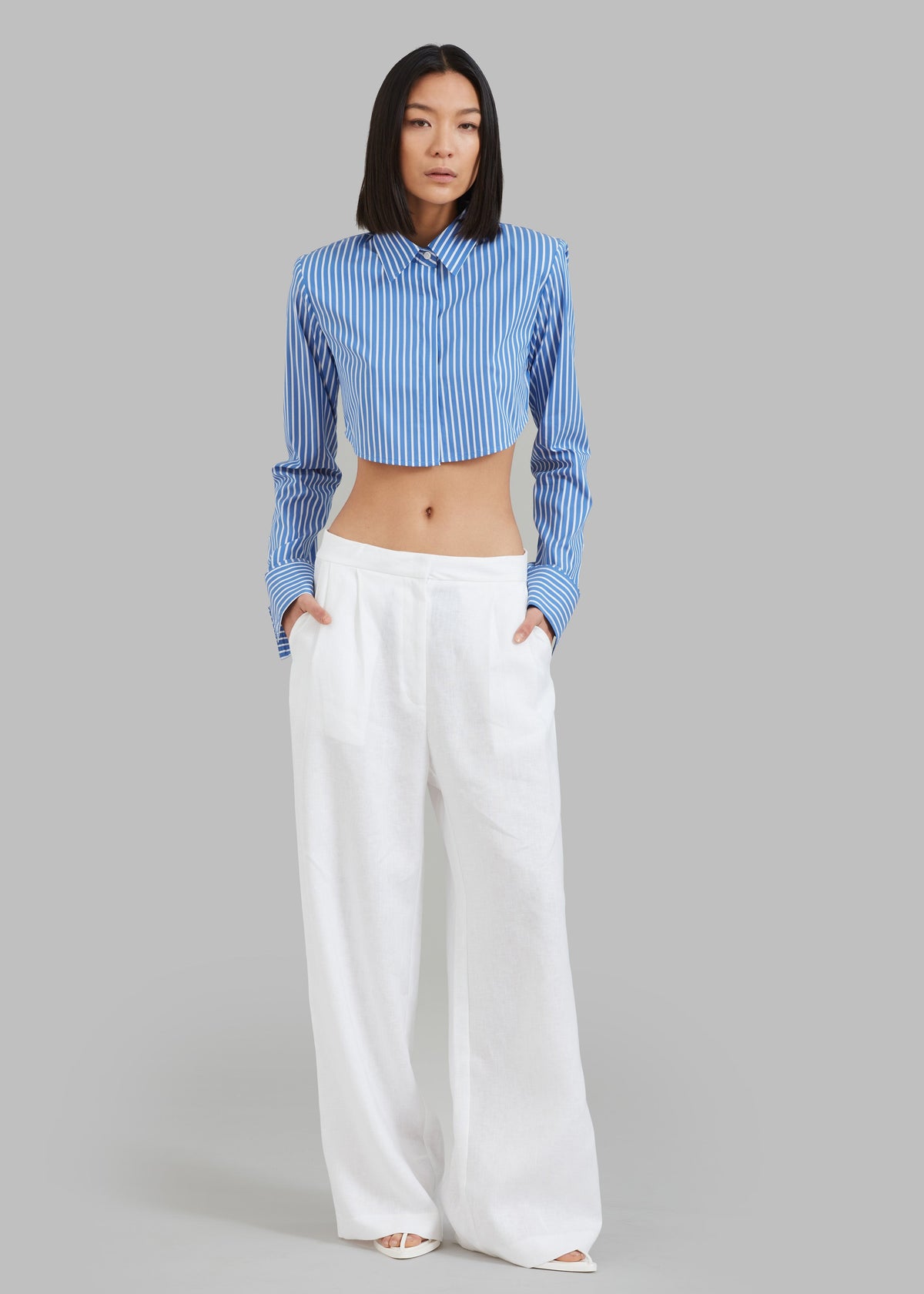 MATIN Tailored Wide Leg Pant - Natural - 7