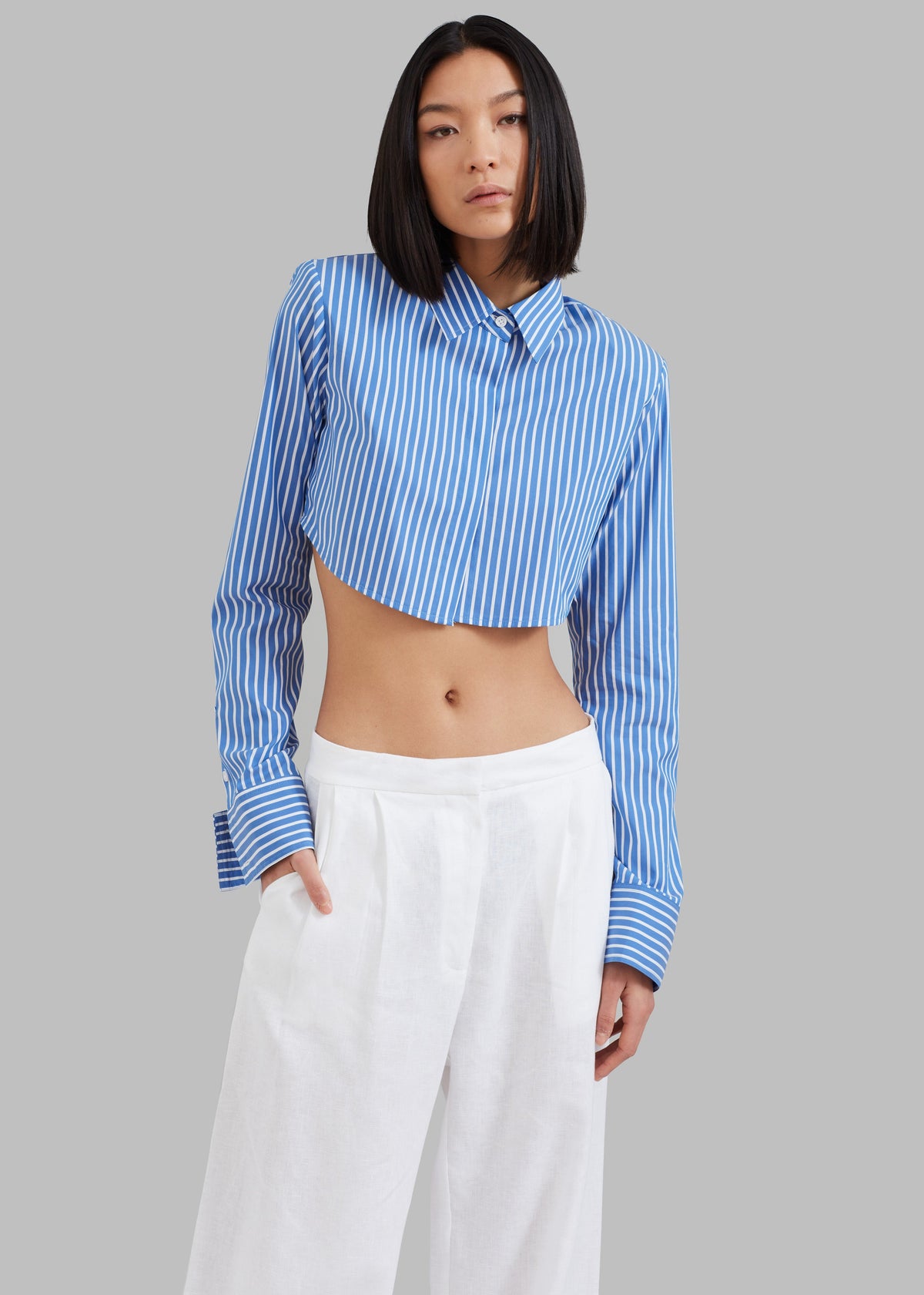 MATIN Tailored Wide Leg Pant - Natural - 8