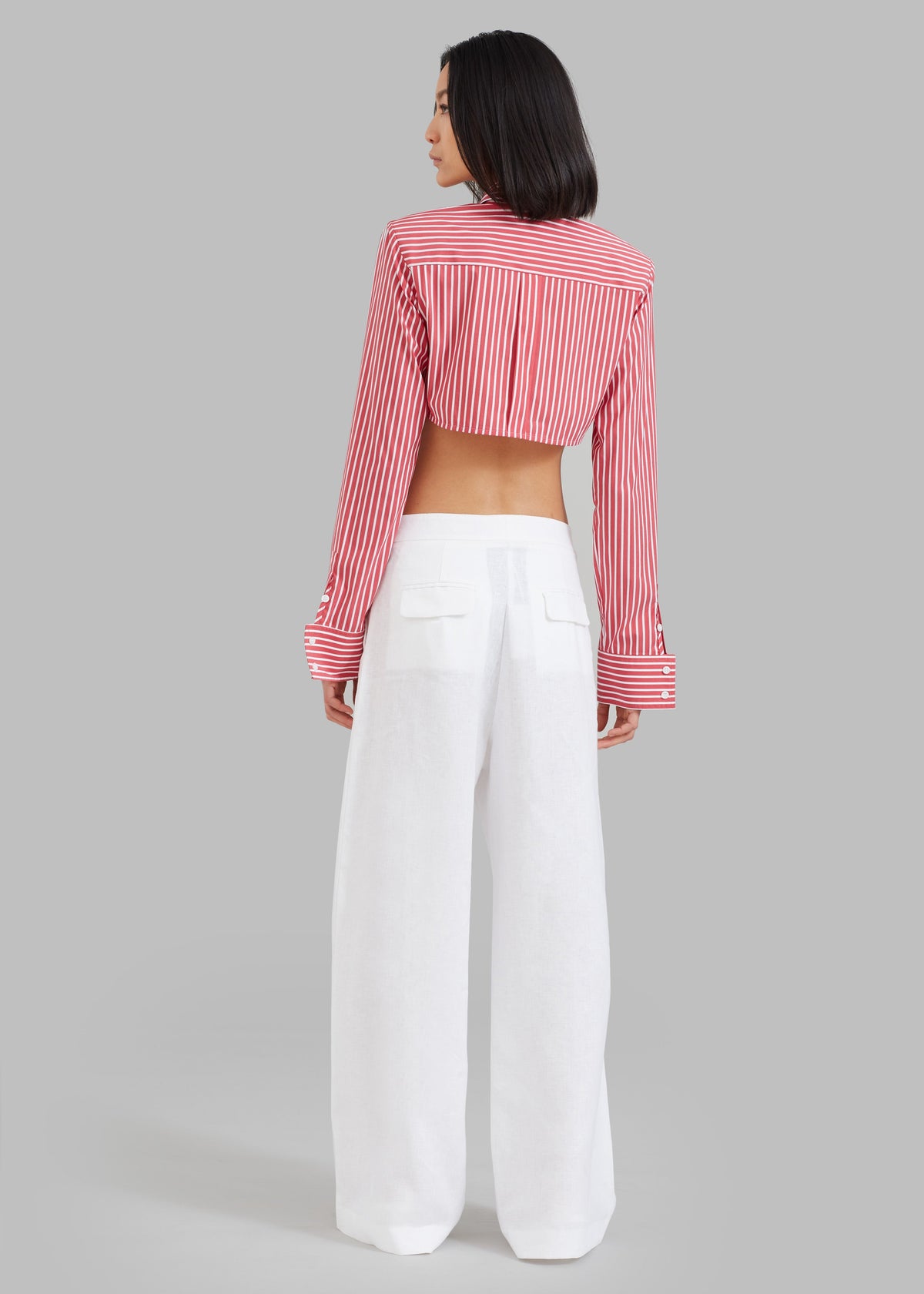 MATIN Tailored Wide Leg Pant - Natural - 11