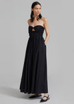 Matteau Bandeau Rouched Sundress - Black