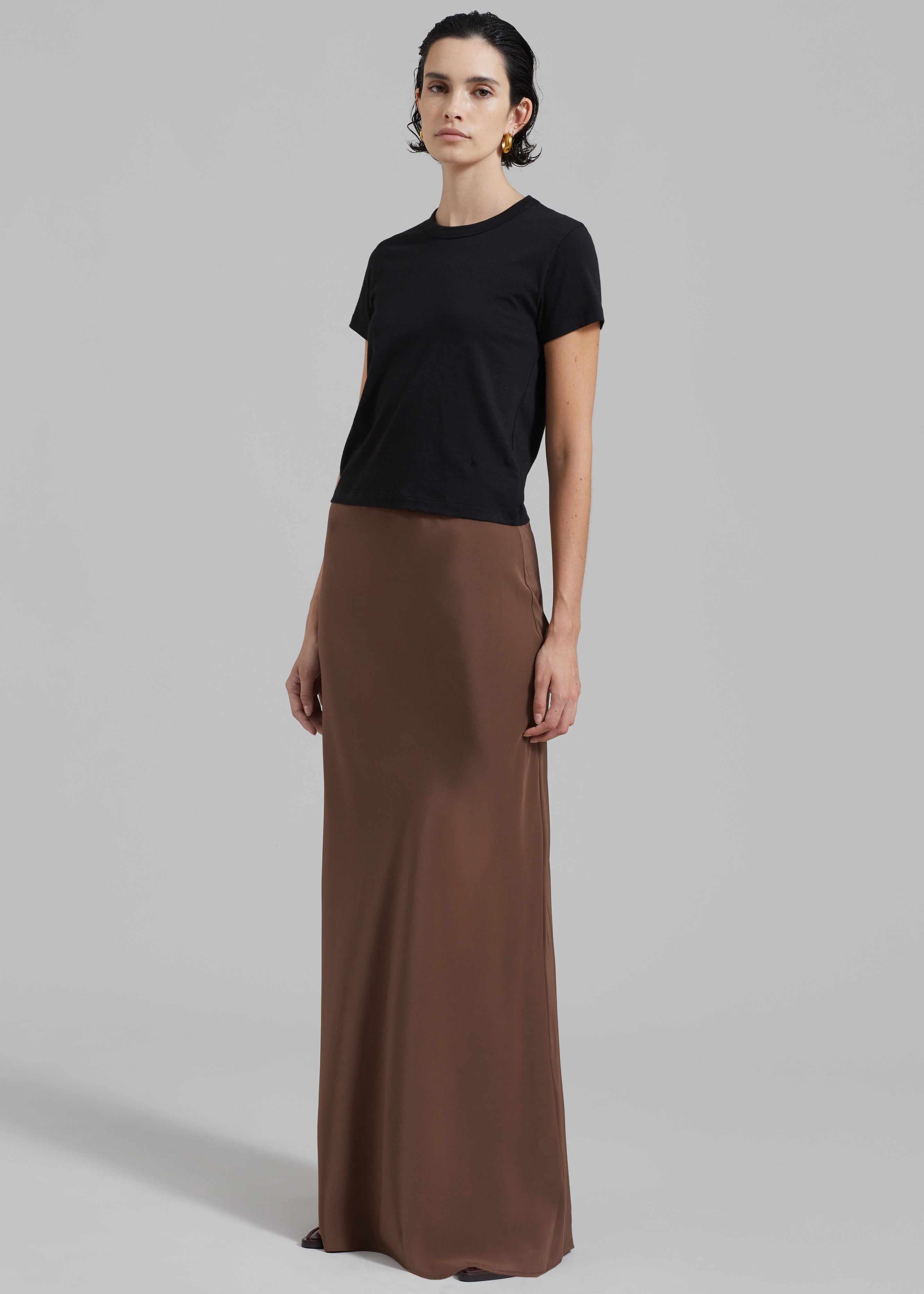 Matteau Bias Elastic Skirt - Sable - 3