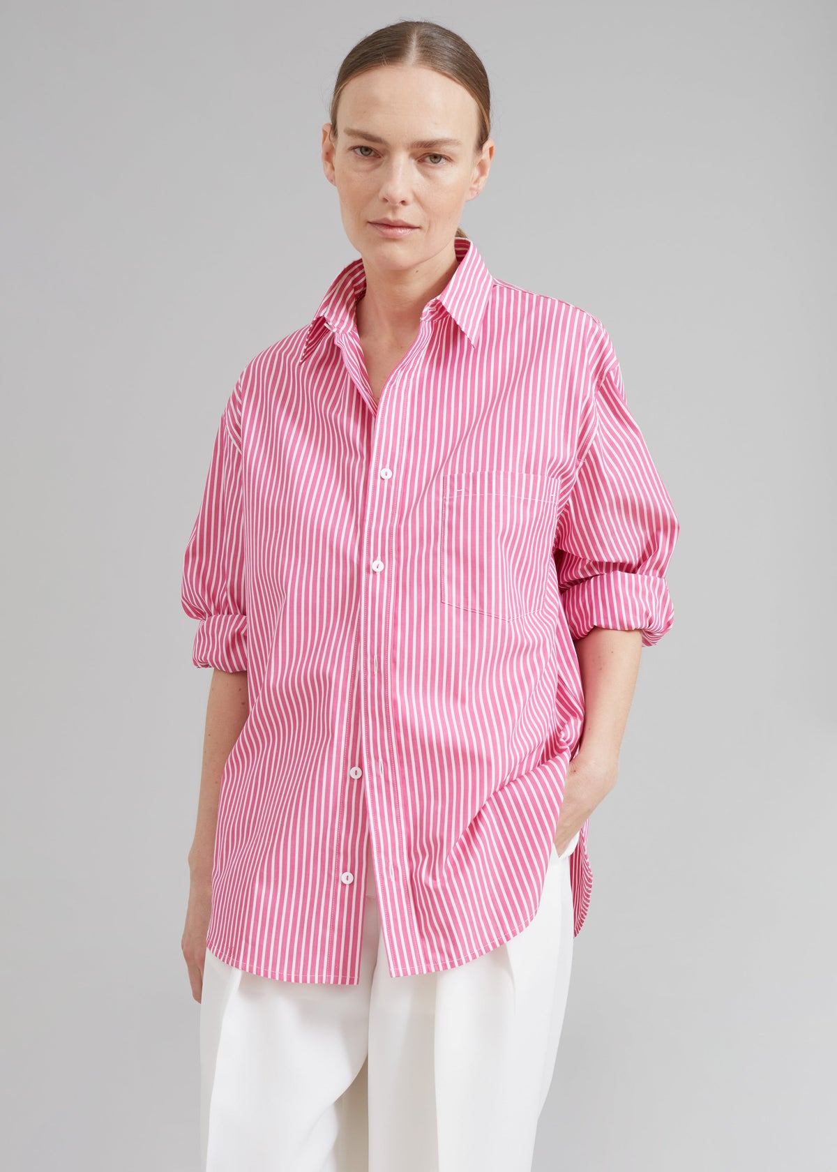 Matteau Classic Stripe Shirt - Sherbet - 4