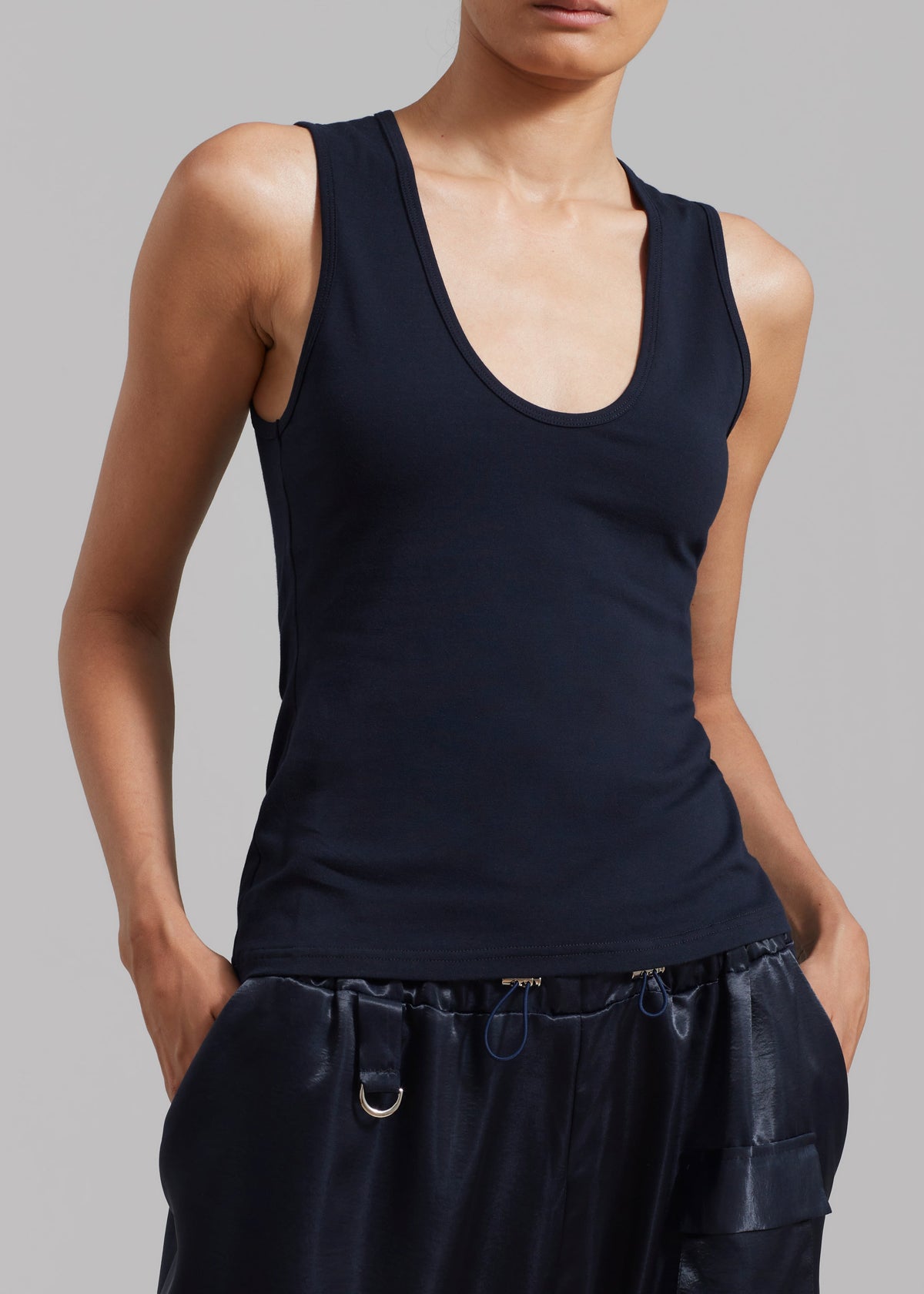 Matteau Deep U Tank - Navy - 3