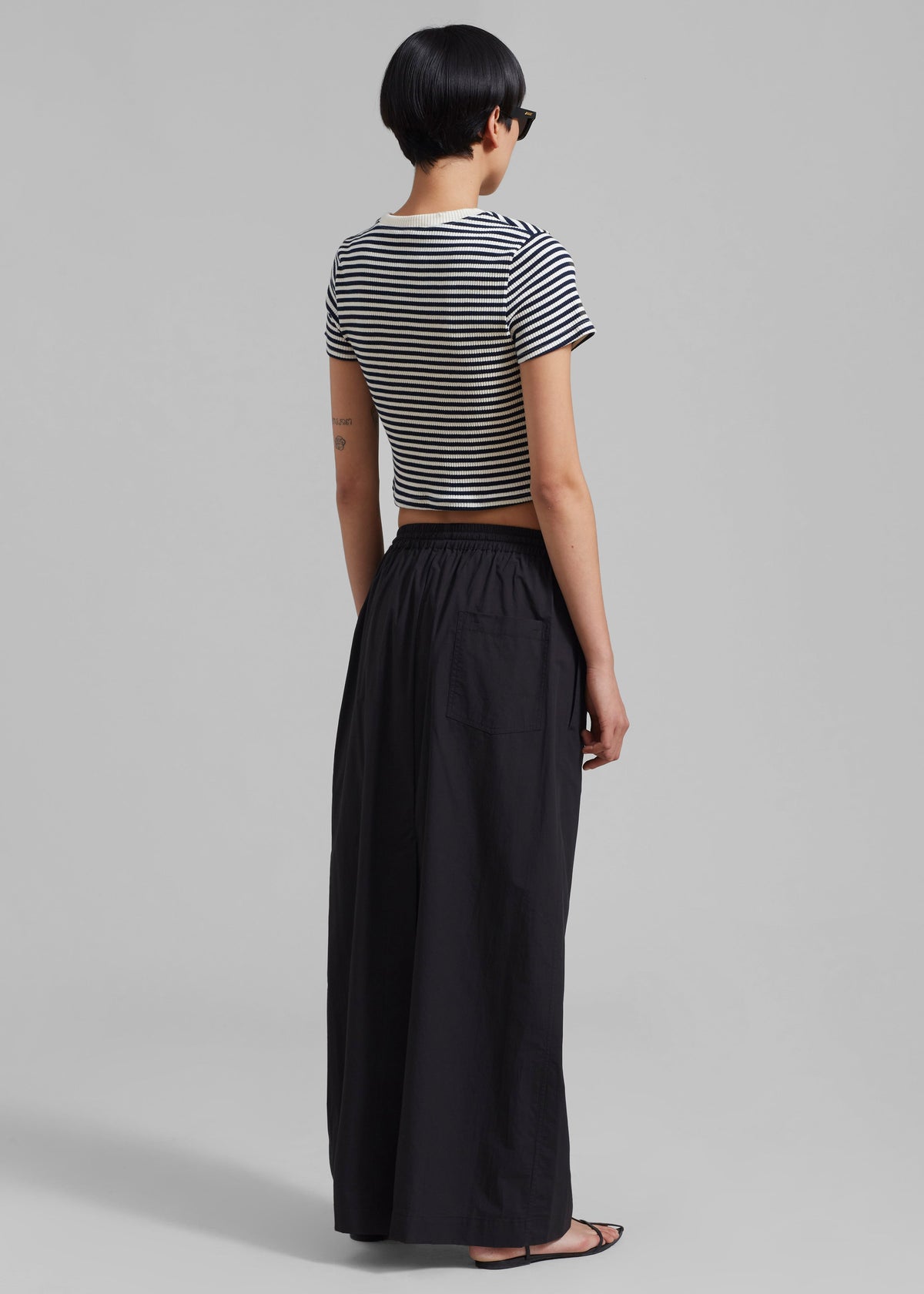 Matteau Relaxed Drawcord Skirt - Black - 7