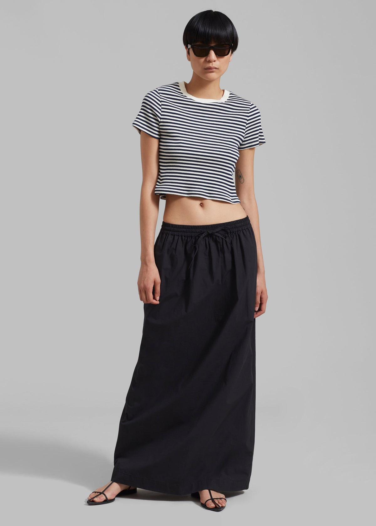 Matteau Relaxed Drawcord Skirt - Black - 4