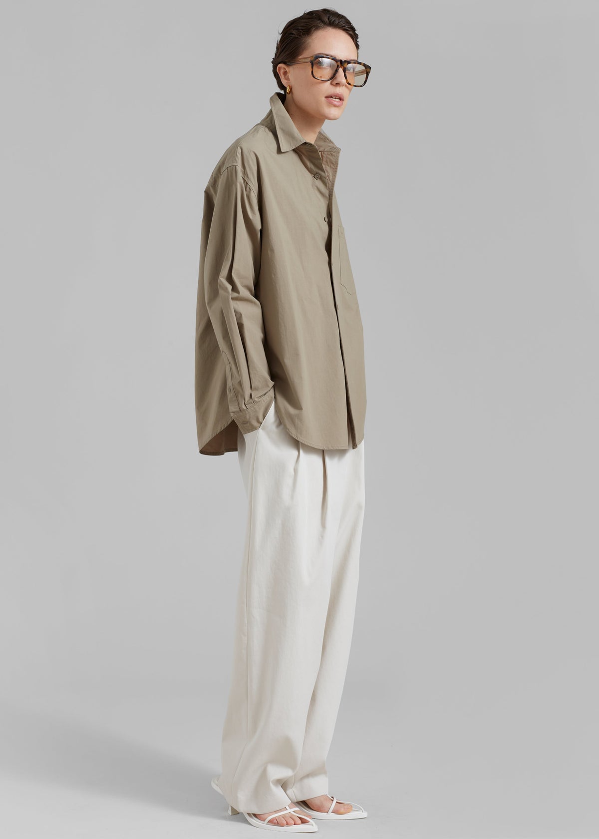 Matteau Relaxed Shirt - Taupe - 1