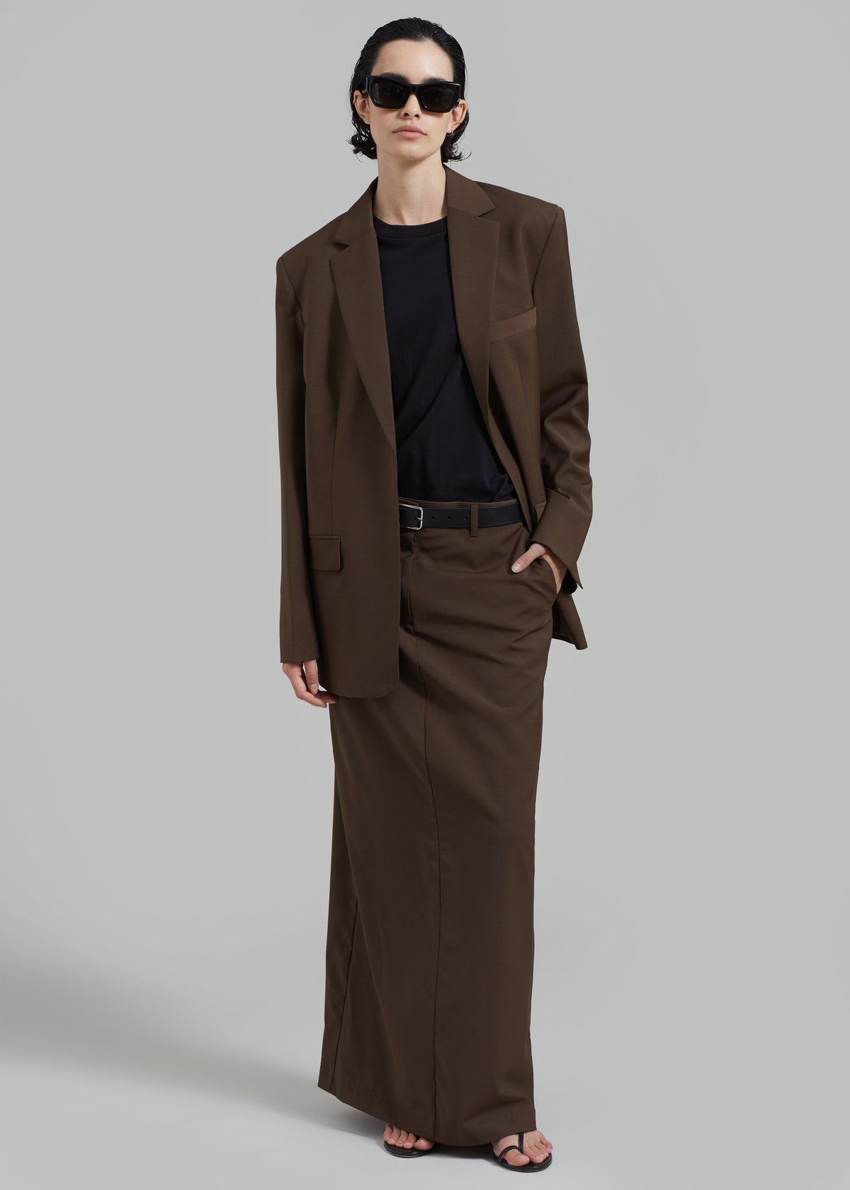 Matteau Relaxed Tailored Blazer - Coffee - 8
