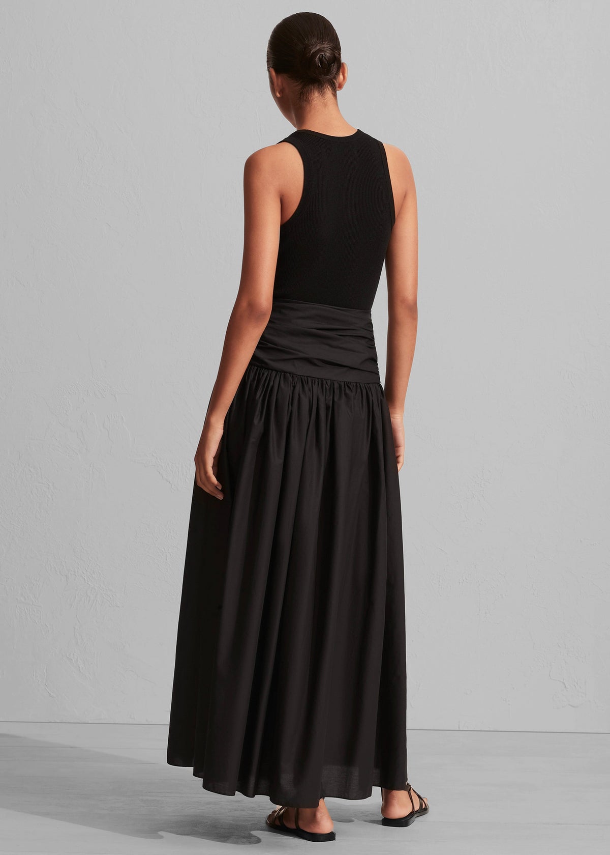 Matteau Rouched Maxi Skirt - Black - 8