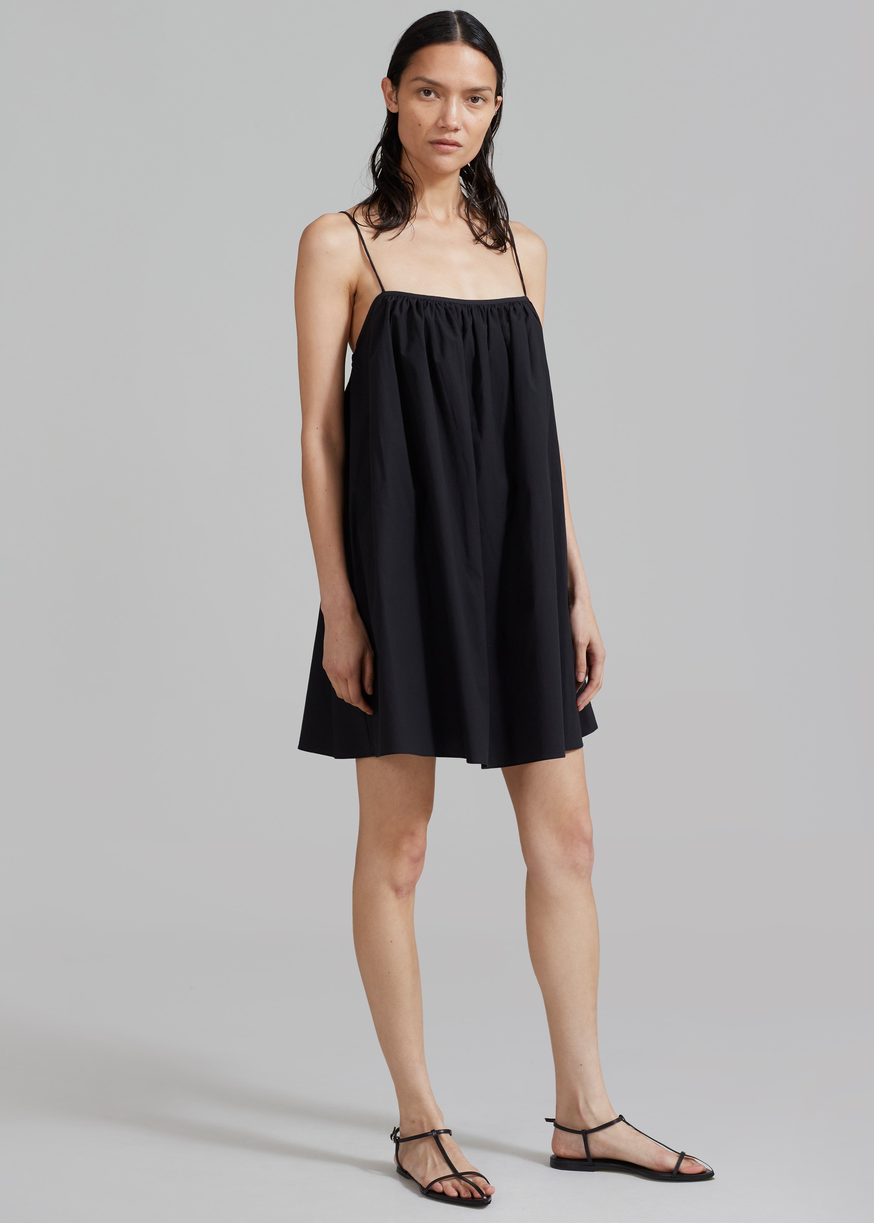 Black cami 2025 mini dress