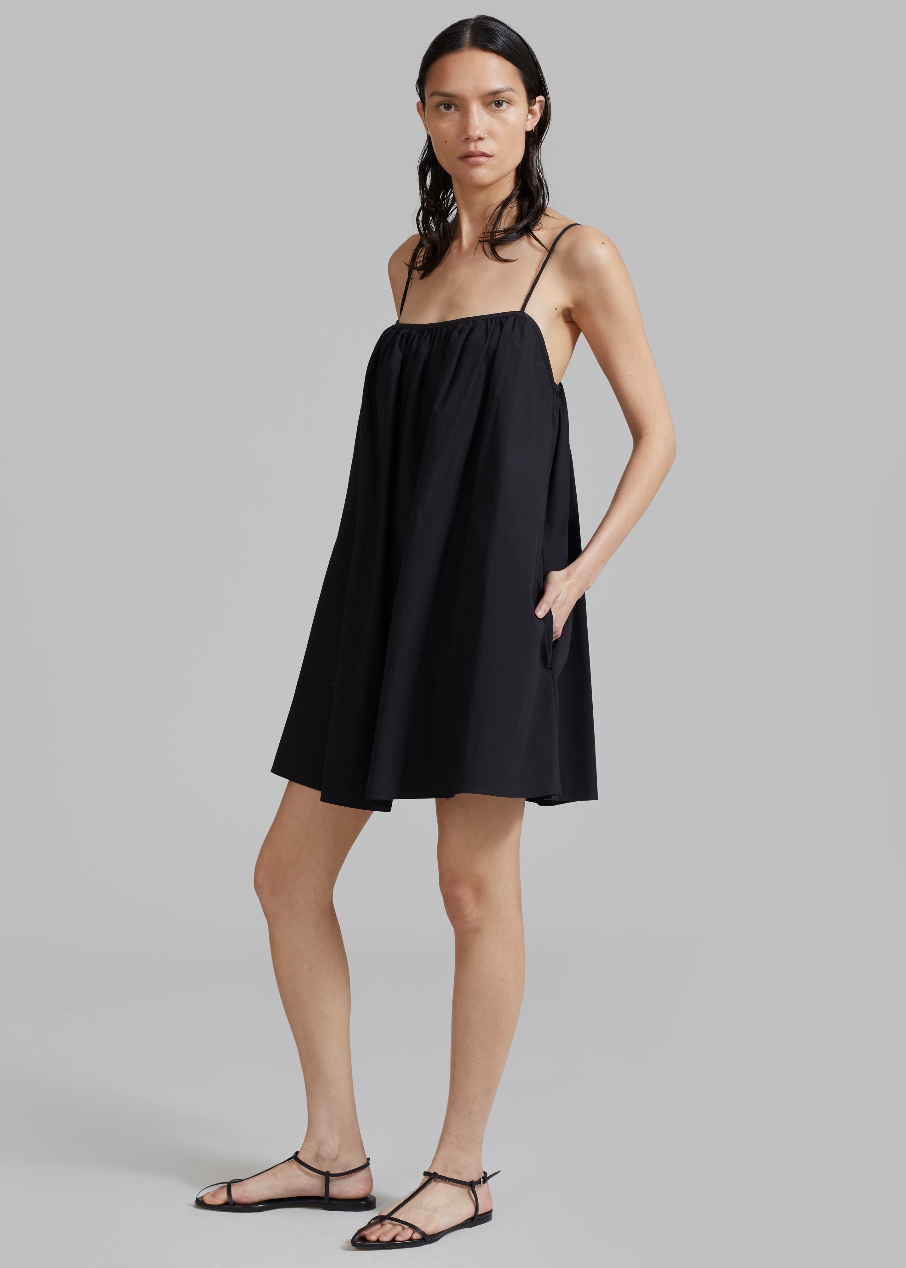 Matteau Voluminous Cami Mini Dress - Black - 4