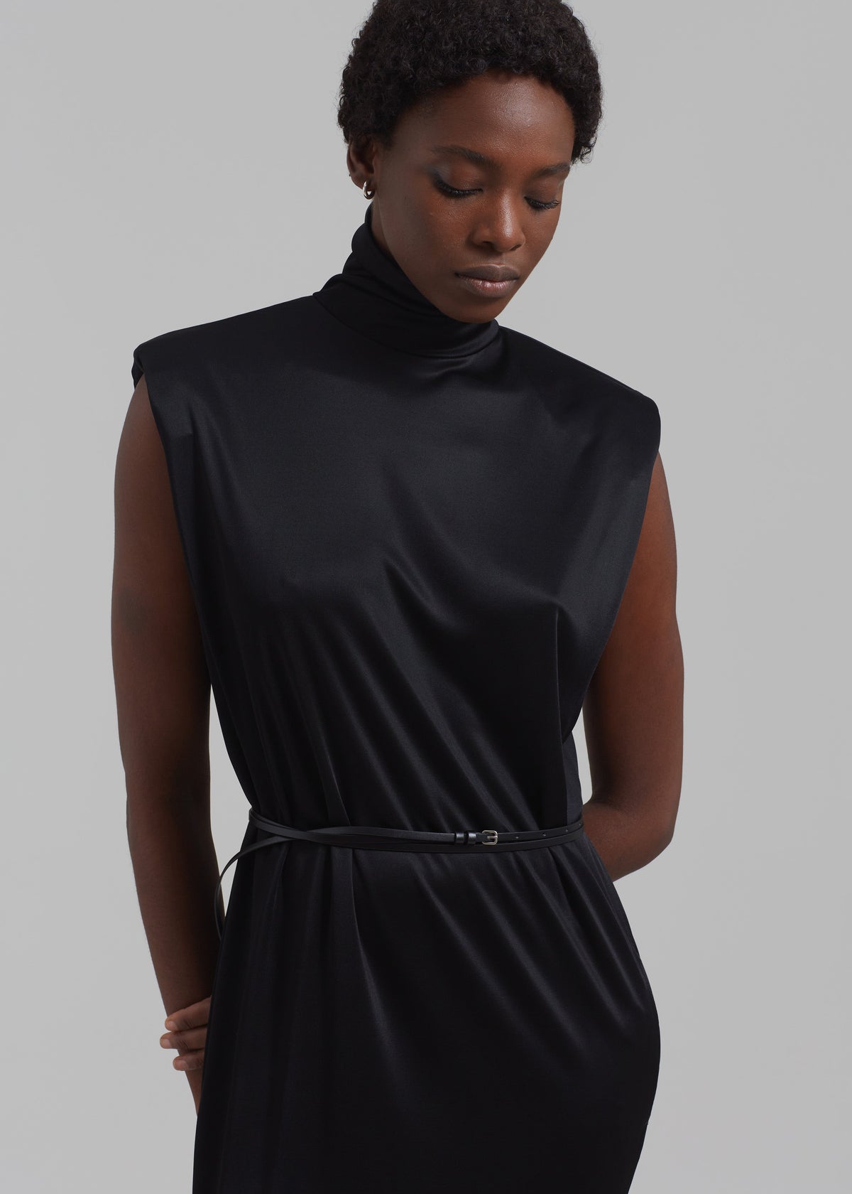 Sportmax Etere Jersey Dress - Black - 2