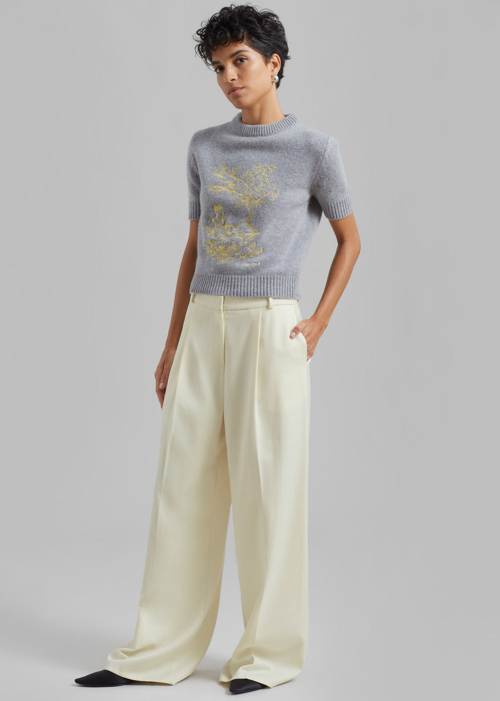 Maya Trousers - Cream - 1