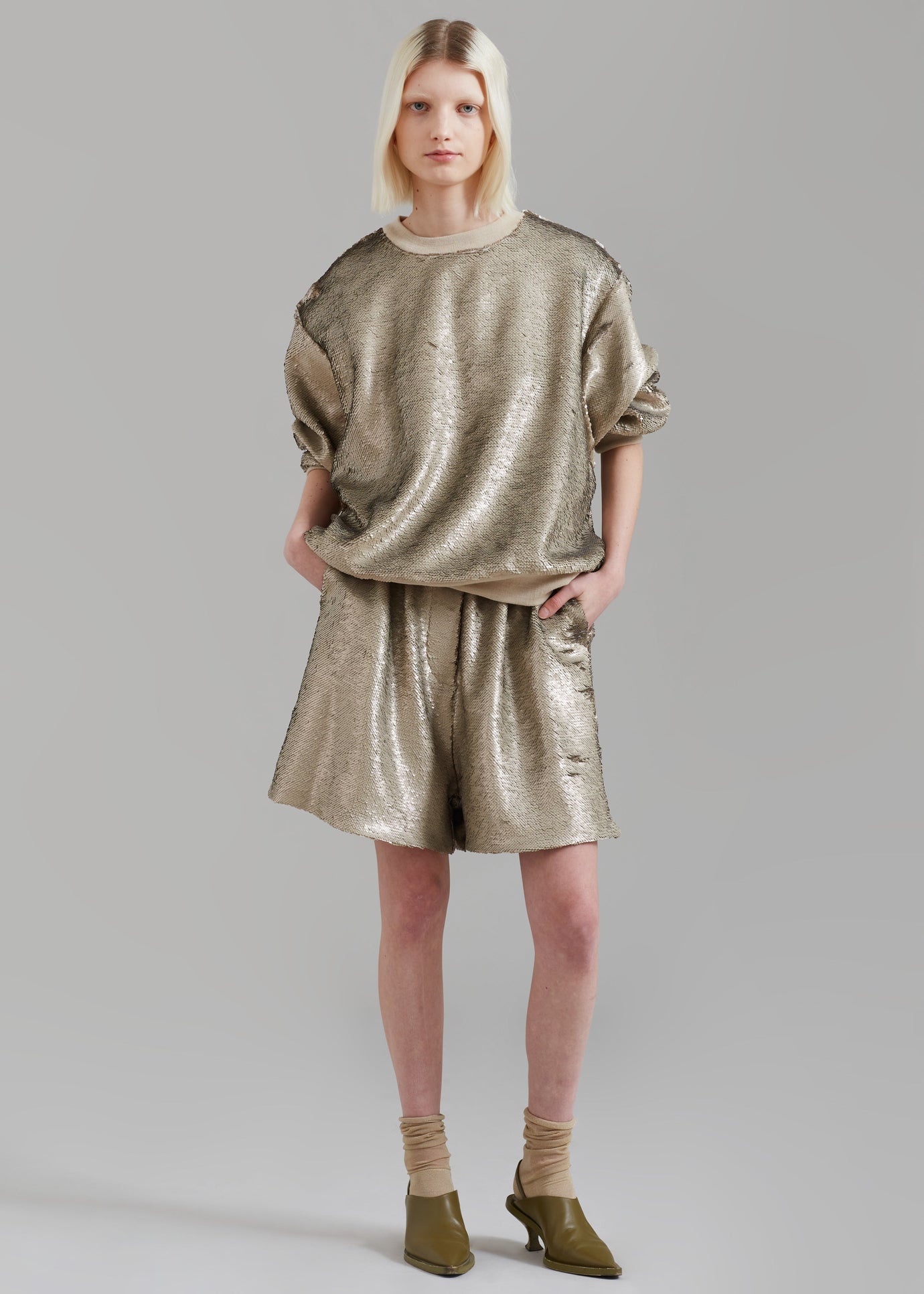 Metz Sequins Sweatshirt - Bronze - 1