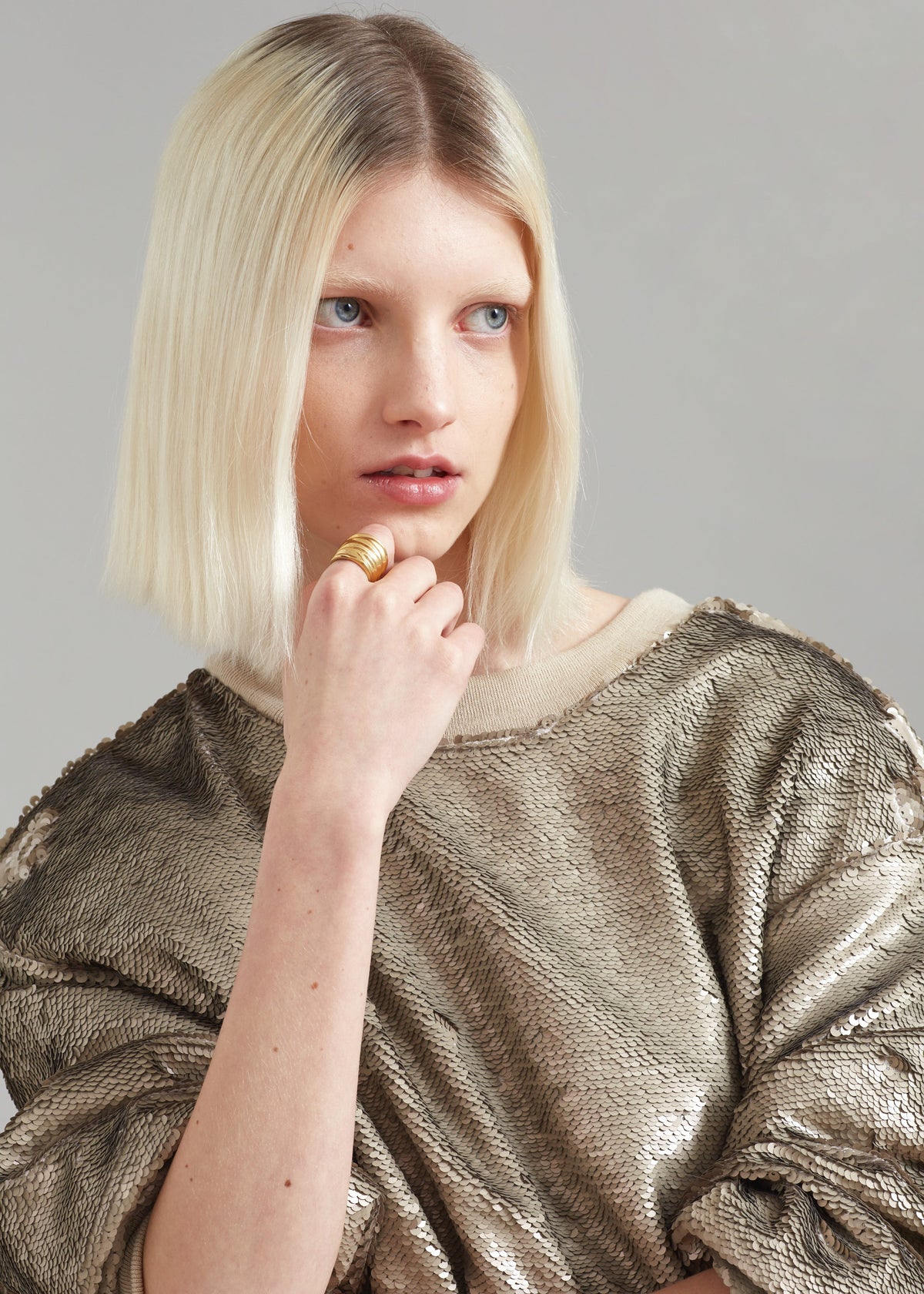 Metz Sequins Sweatshirt - Bronze - 5