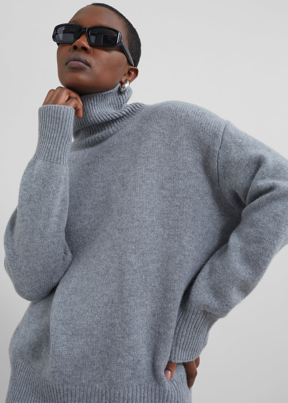 Milani Wool Turtleneck - Grey - 1